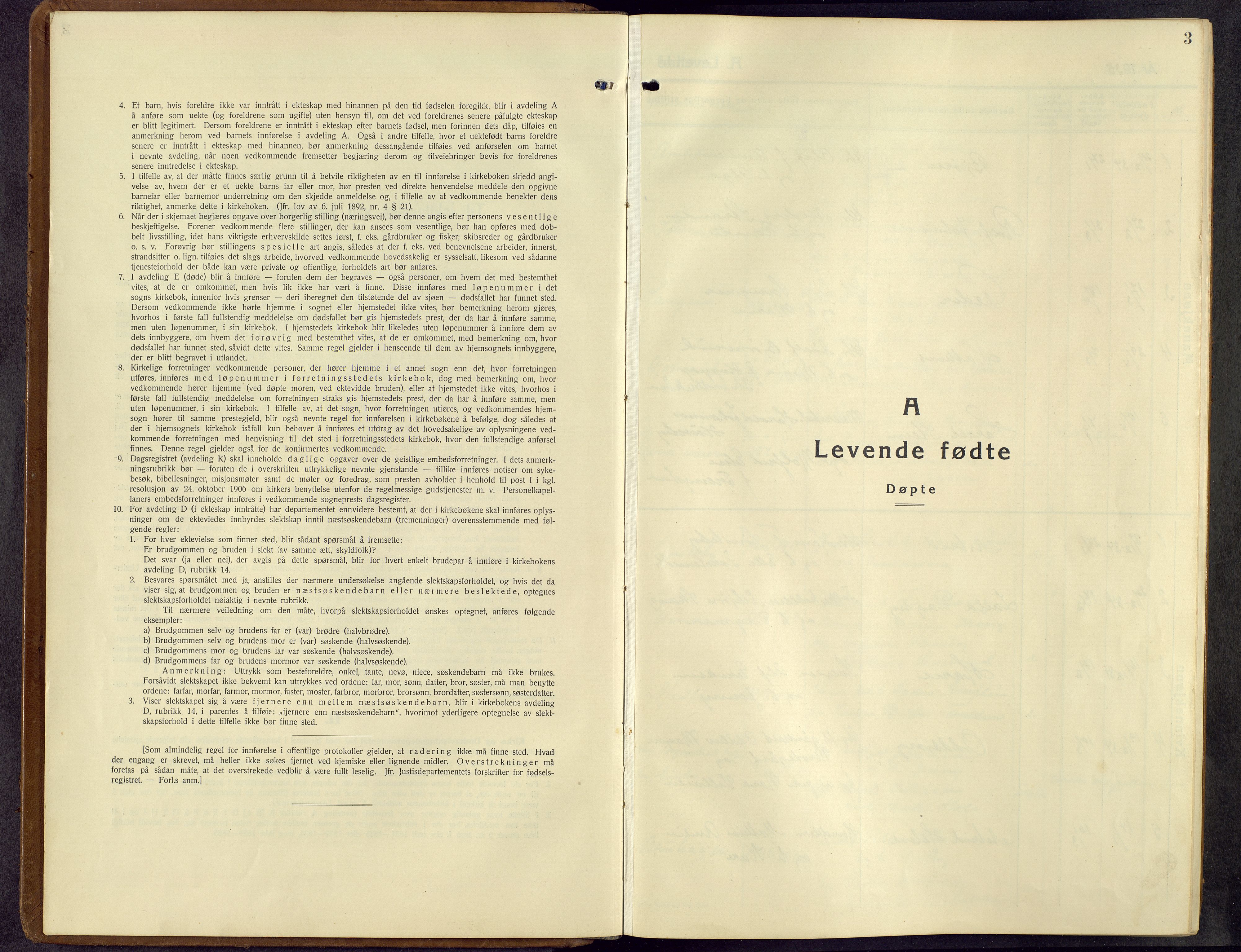 Kolbu prestekontor, SAH/PREST-110/H/Ha/Hab/L0003: Parish register (copy) no. 3, 1935-1966, p. 3