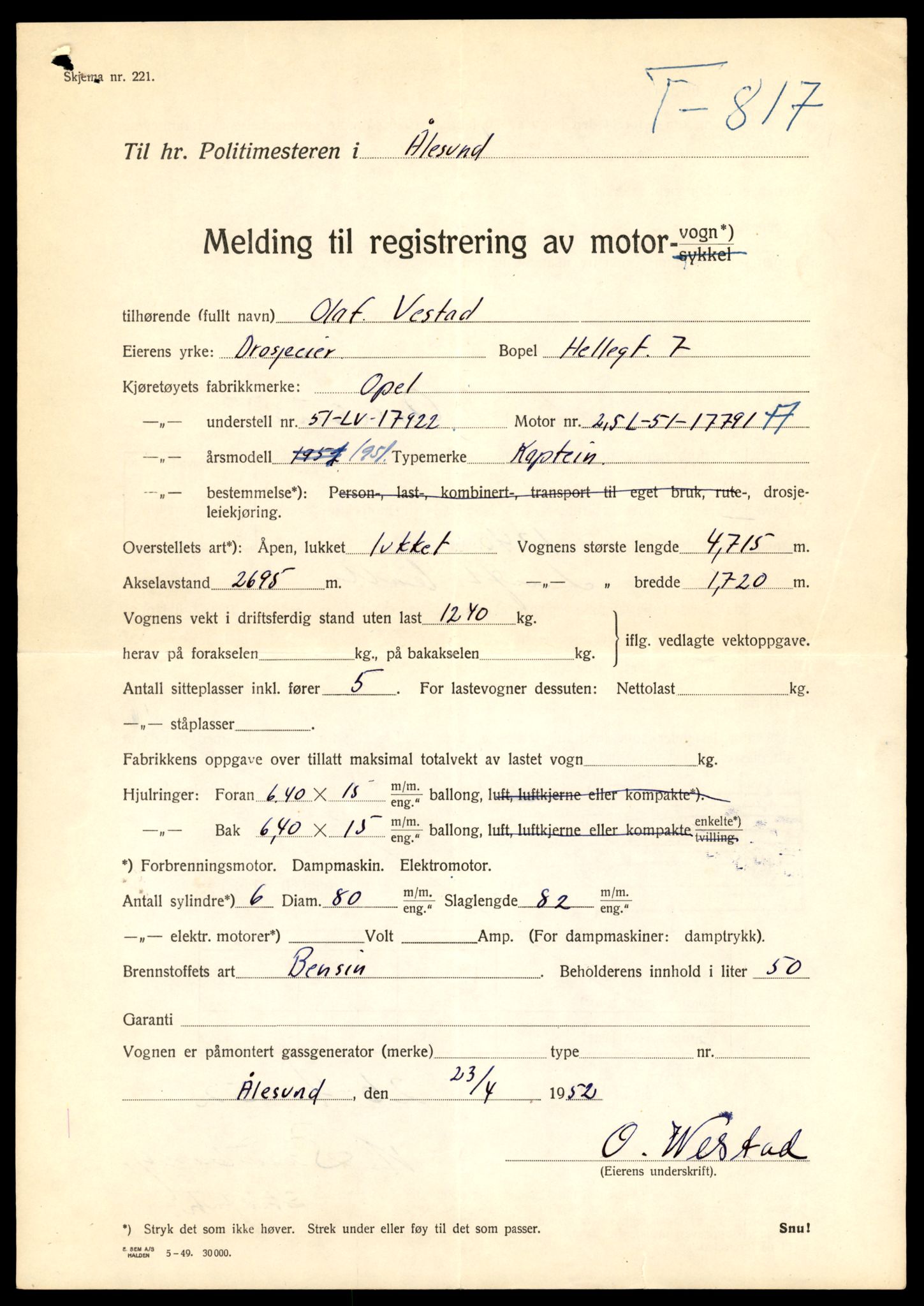 Møre og Romsdal vegkontor - Ålesund trafikkstasjon, AV/SAT-A-4099/F/Fe/L0045: Registreringskort for kjøretøy T 14320 - T 14444, 1927-1998, p. 833