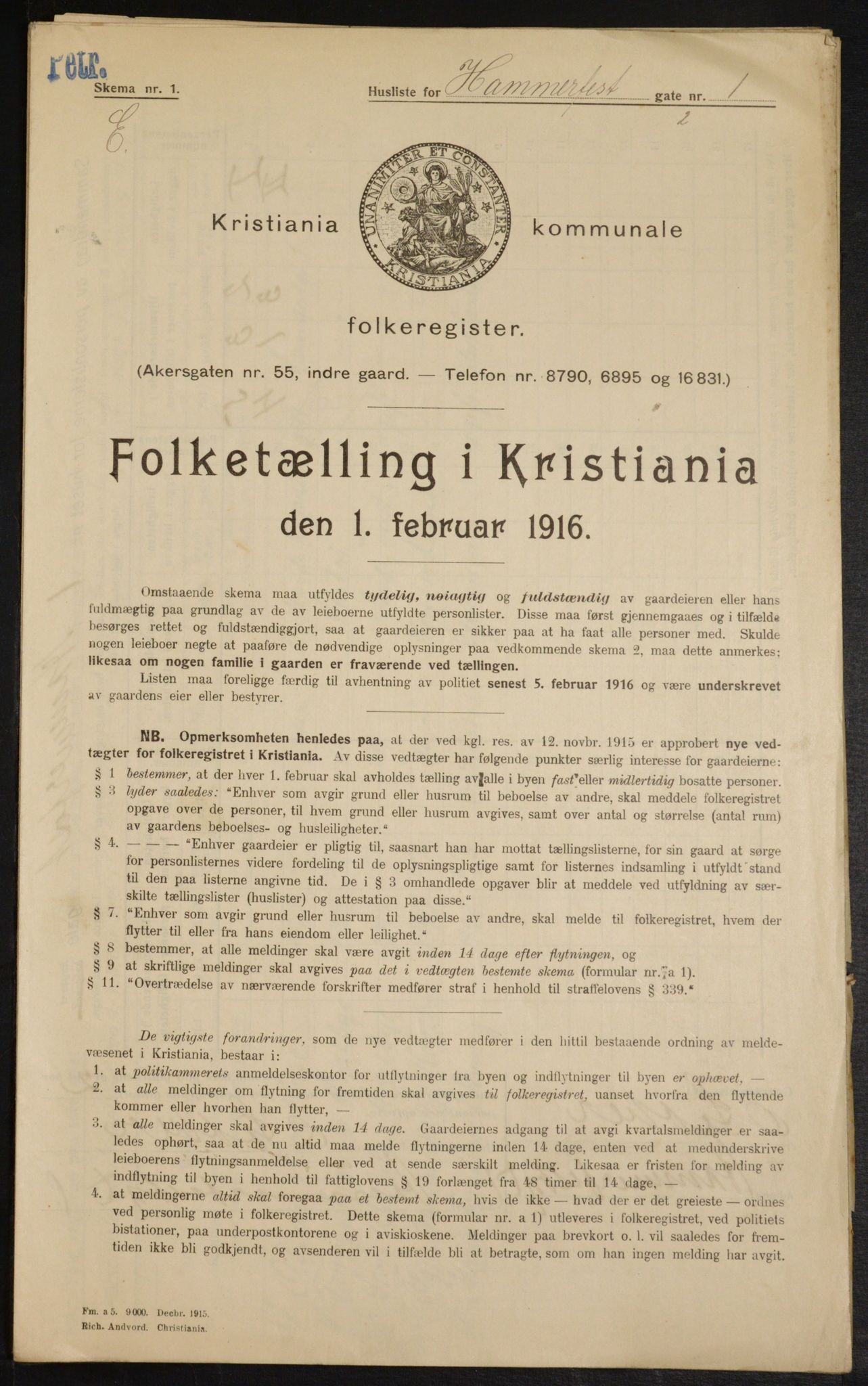 OBA, Municipal Census 1916 for Kristiania, 1916, p. 34795