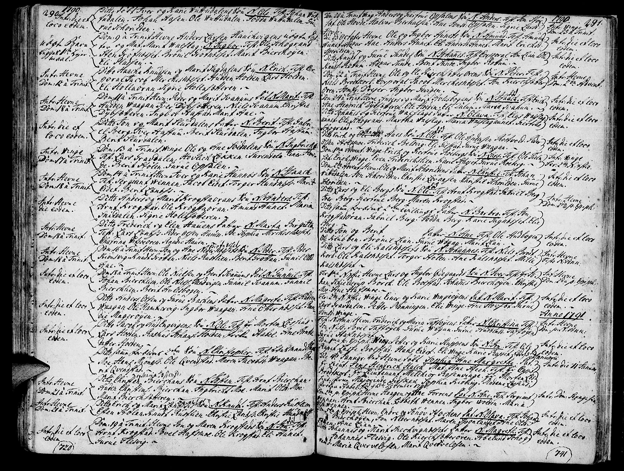Ministerialprotokoller, klokkerbøker og fødselsregistre - Sør-Trøndelag, SAT/A-1456/630/L0489: Parish register (official) no. 630A02, 1757-1794, p. 290-291