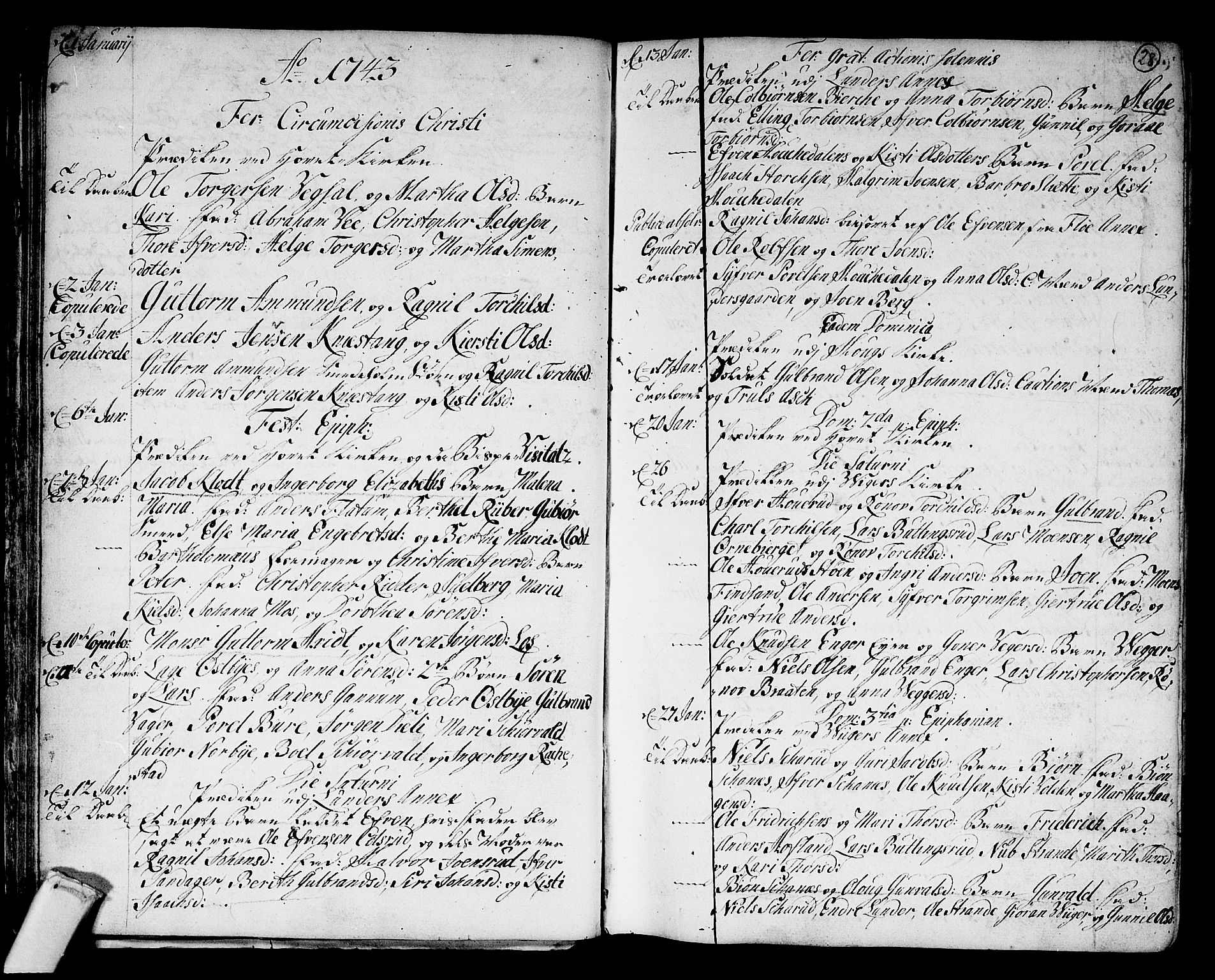 Norderhov kirkebøker, AV/SAKO-A-237/F/Fa/L0003a: Parish register (official) no. 3, 1740-1757, p. 28