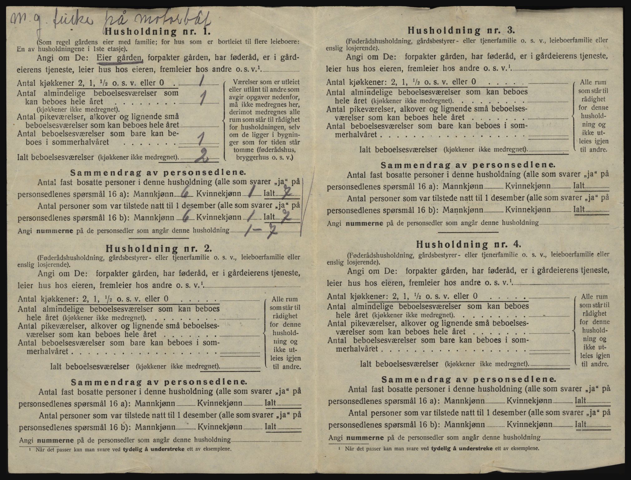 SATØ, 1920 census for Salangen, 1920, p. 935