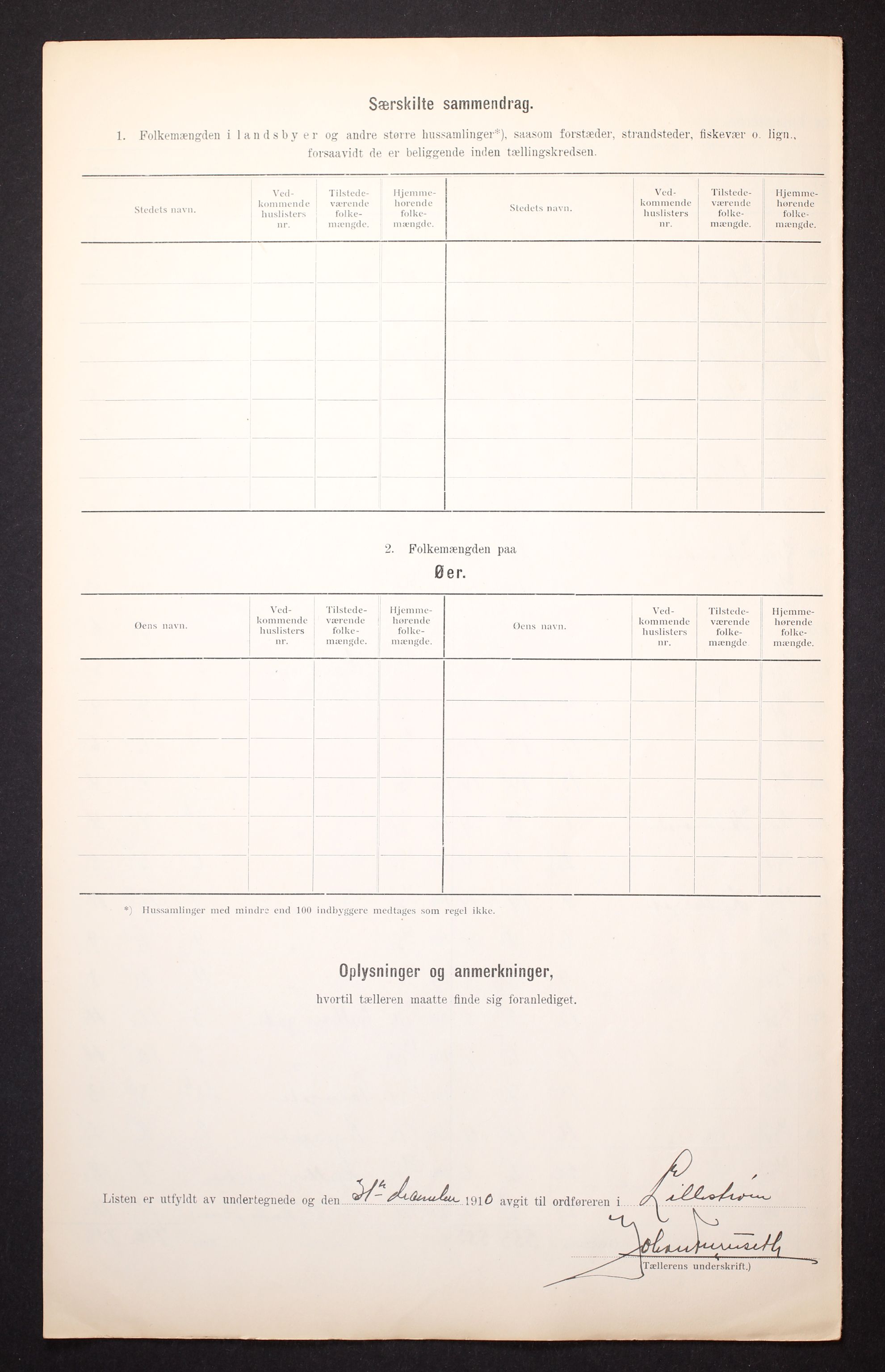 RA, 1910 census for Lillestrøm, 1910, p. 9