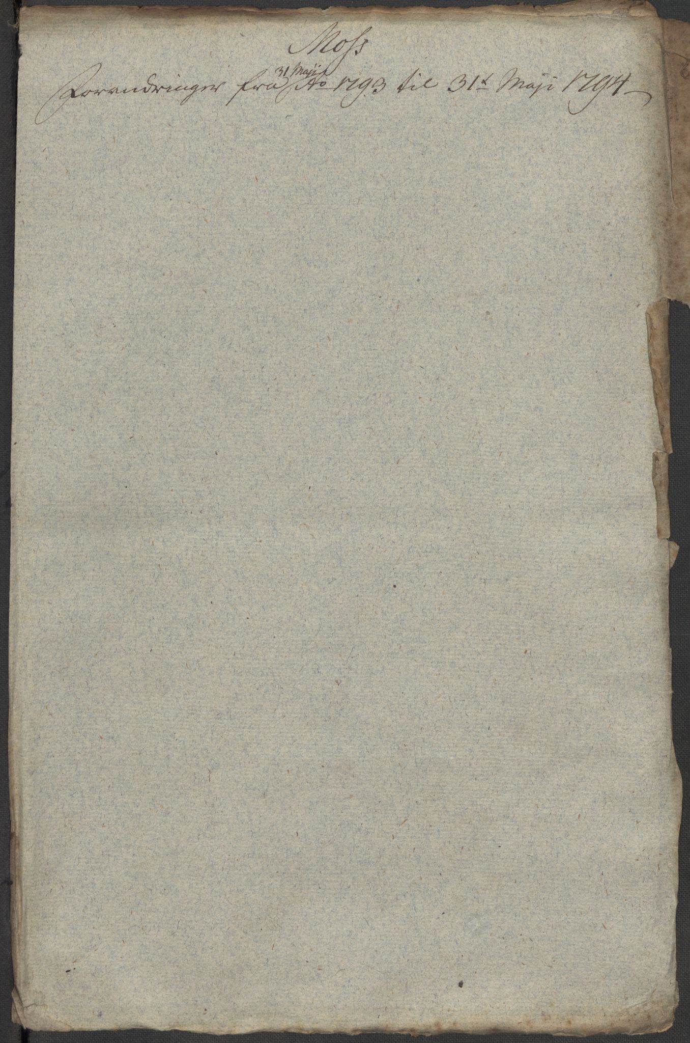 Kommersekollegiet, Brannforsikringskontoret 1767-1814, RA/EA-5458/F/Fa/L0040/0006: Moss / Dokumenter, 1767-1807, p. 91