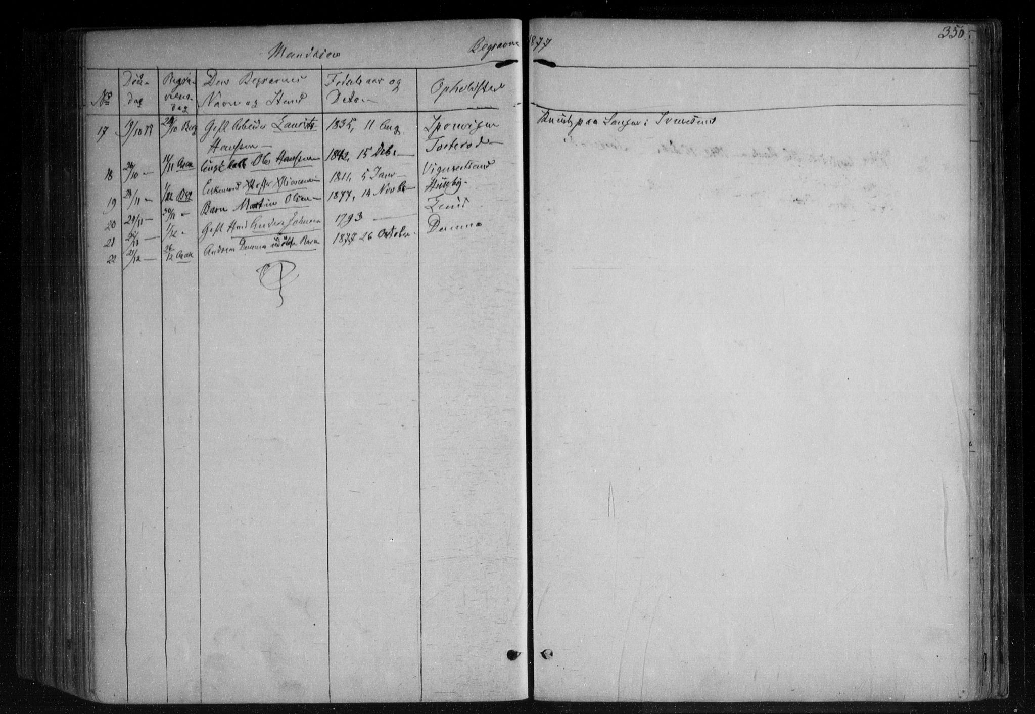 Berg prestekontor Kirkebøker, AV/SAO-A-10902/F/Fa/L0005: Parish register (official) no. I 5, 1861-1877, p. 350