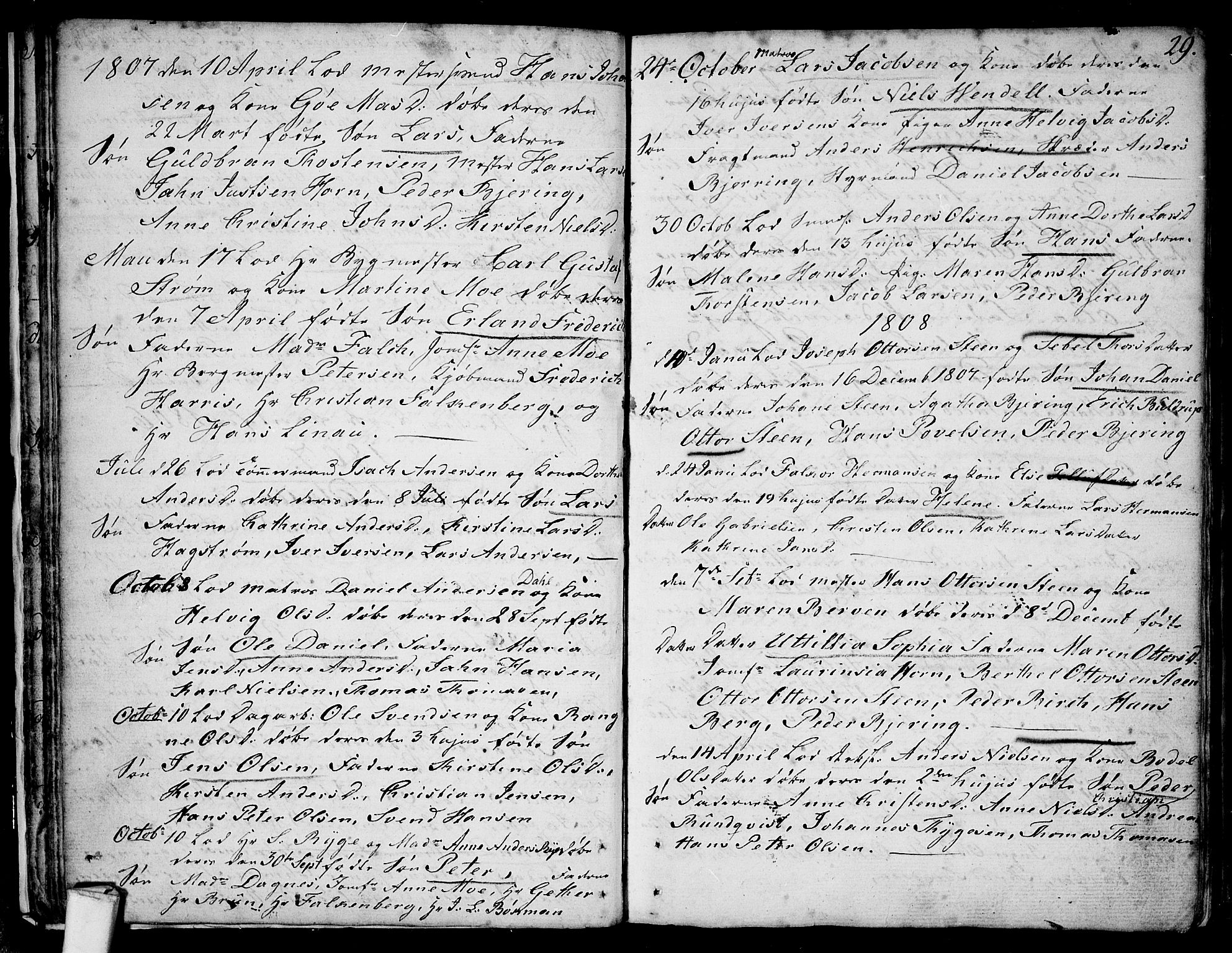 Larvik kirkebøker, AV/SAKO-A-352/F/Fb/L0001: Parish register (official) no. II 1, 1779-1817, p. 29