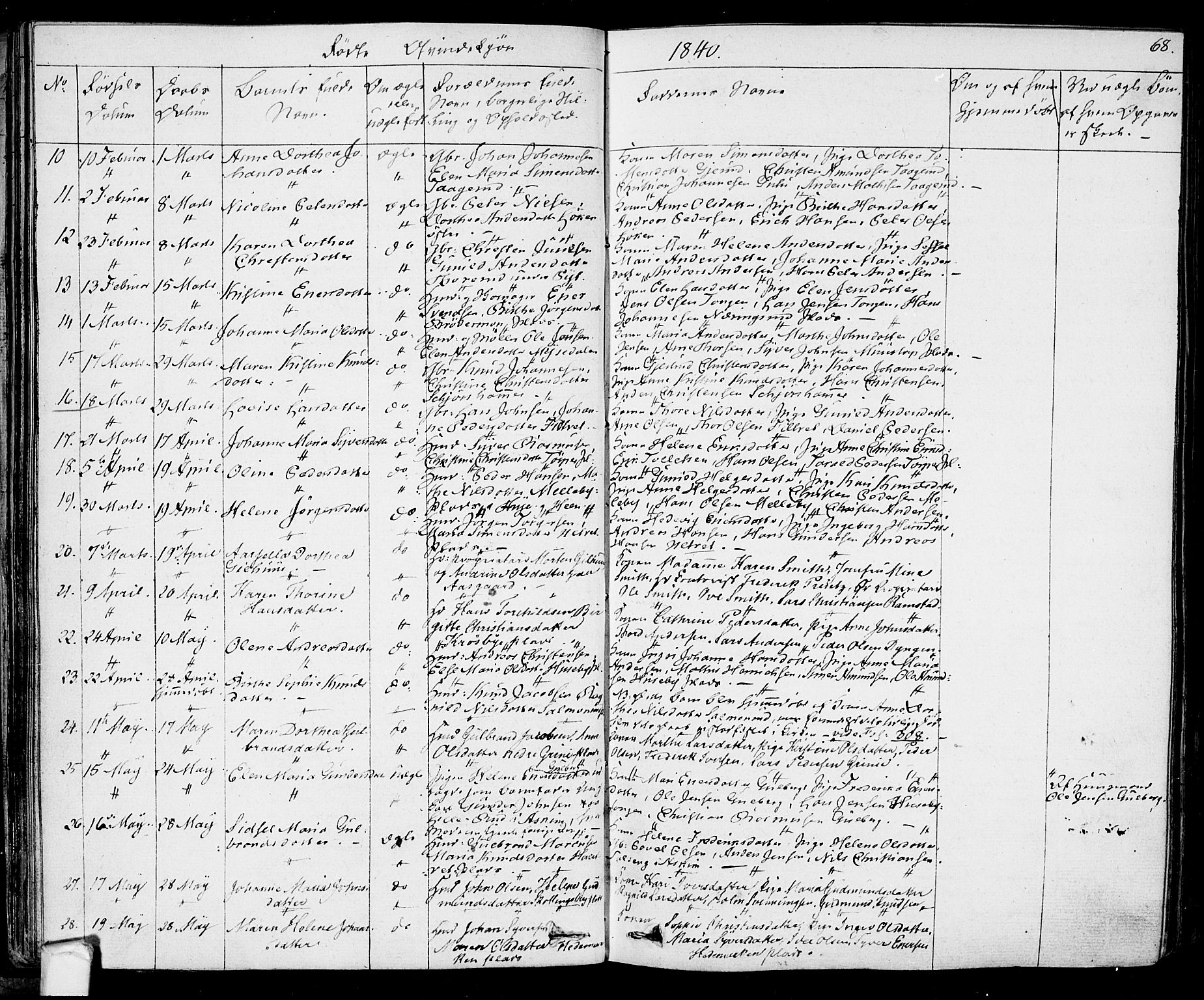 Eidsberg prestekontor Kirkebøker, SAO/A-10905/F/Fa/L0008: Parish register (official) no. I 8, 1832-1848, p. 68