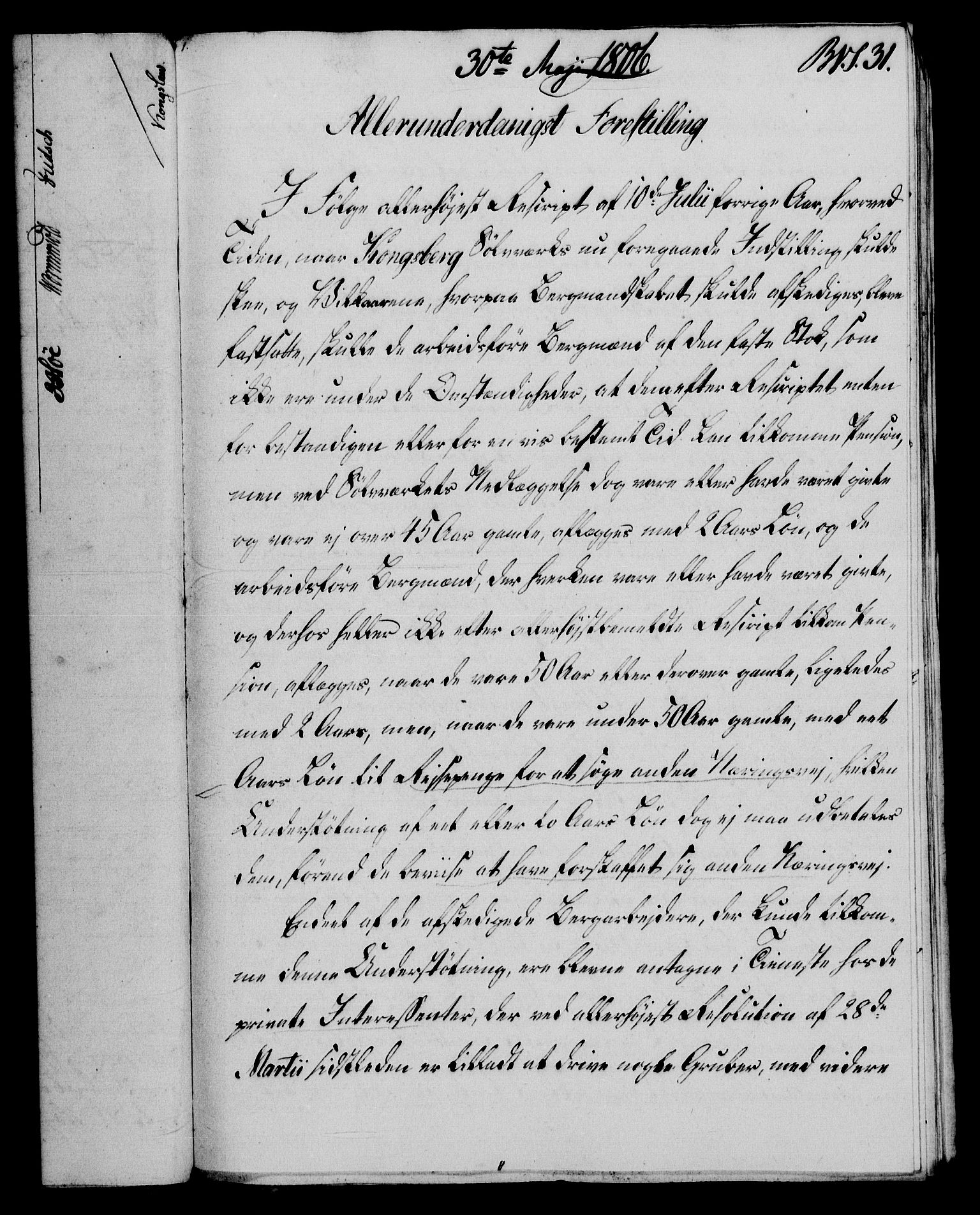 Rentekammeret, Renteskriverkontorene, AV/RA-EA-3115/M/Mf/Mfb/L0007: Relasjons- og resolusjonsprotokoll med register (merket RK 54.13), 1805-1806