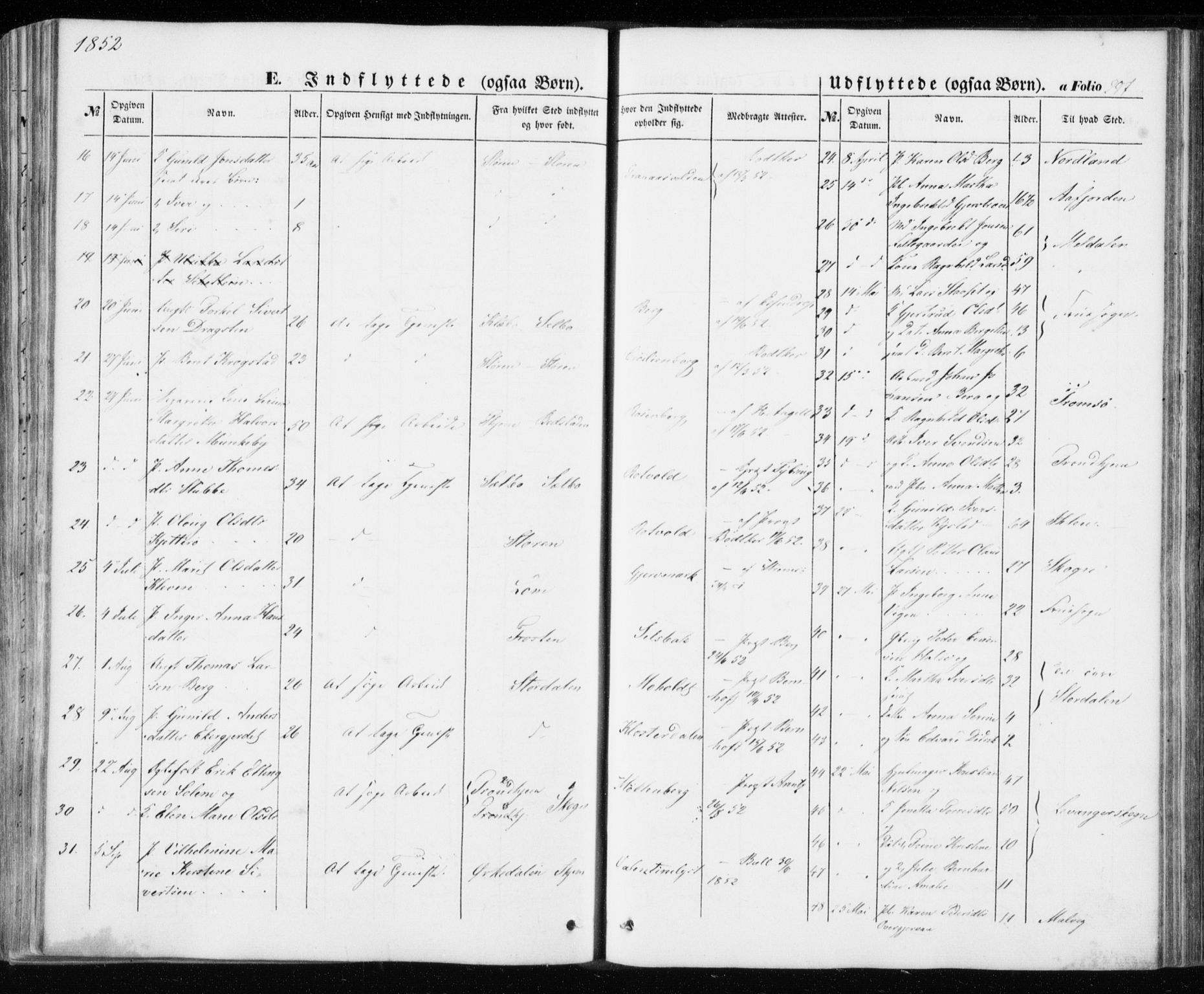 Ministerialprotokoller, klokkerbøker og fødselsregistre - Sør-Trøndelag, SAT/A-1456/606/L0291: Parish register (official) no. 606A06, 1848-1856, p. 297