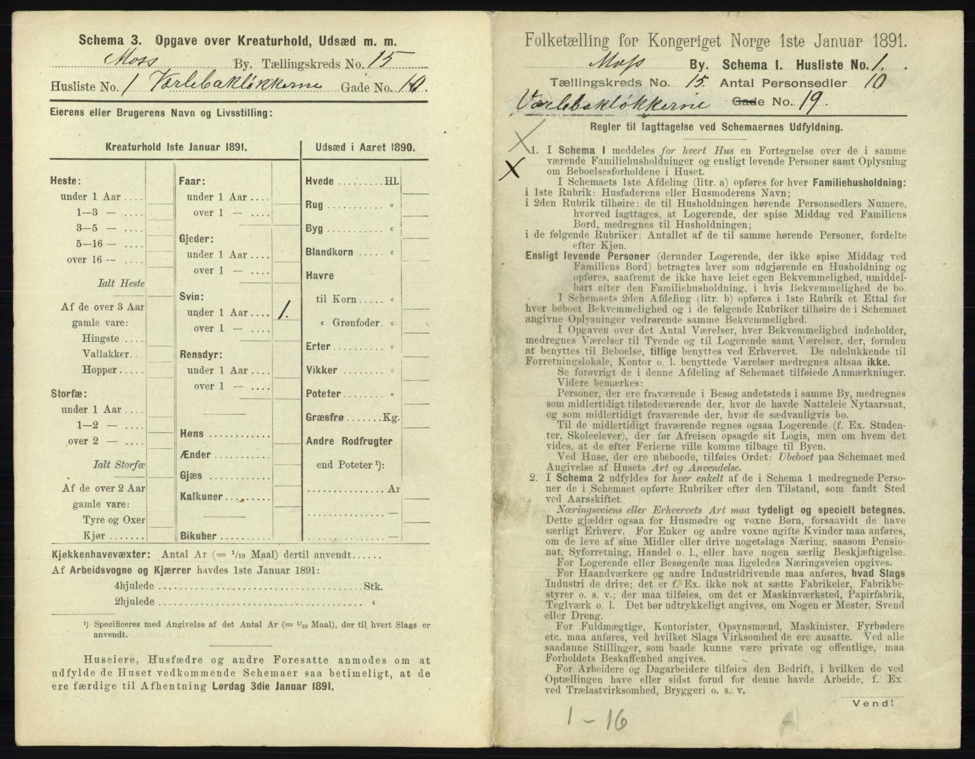 RA, 1891 census for 0104 Moss, 1891, p. 980