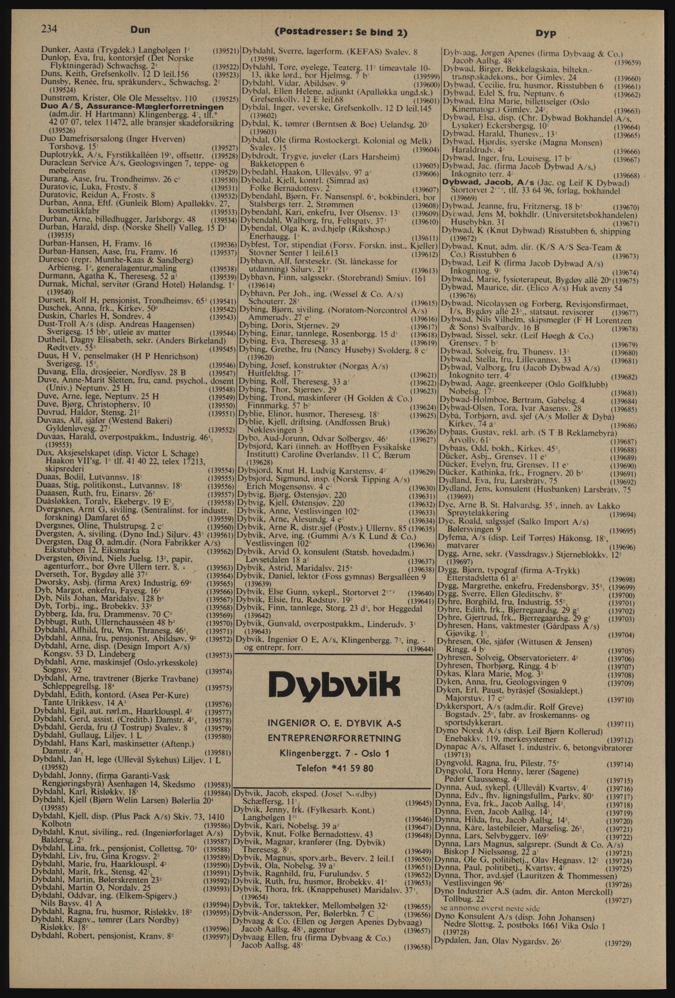 Kristiania/Oslo adressebok, PUBL/-, 1976-1977, p. 234