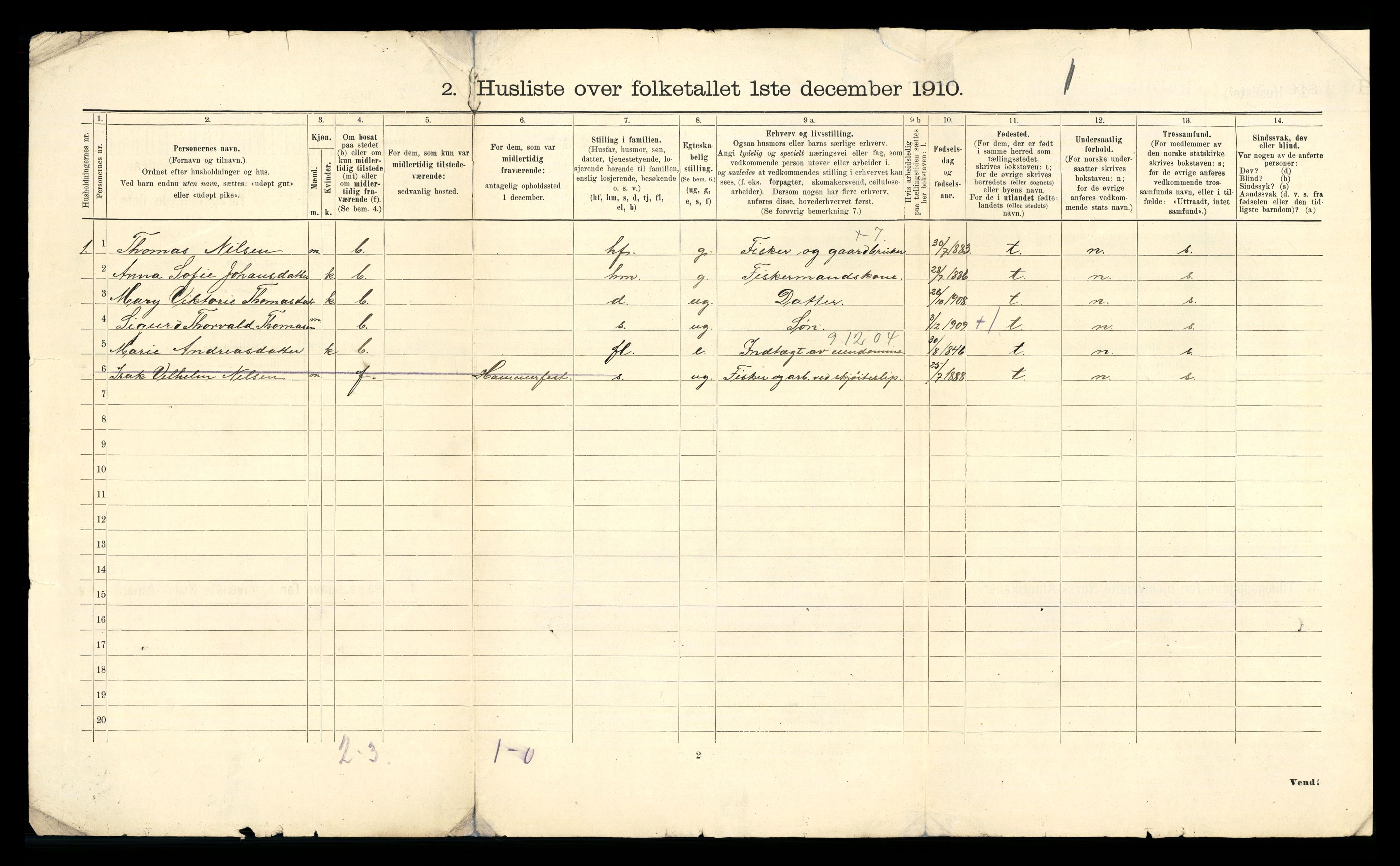 RA, 1910 census for Alta, 1910, p. 48