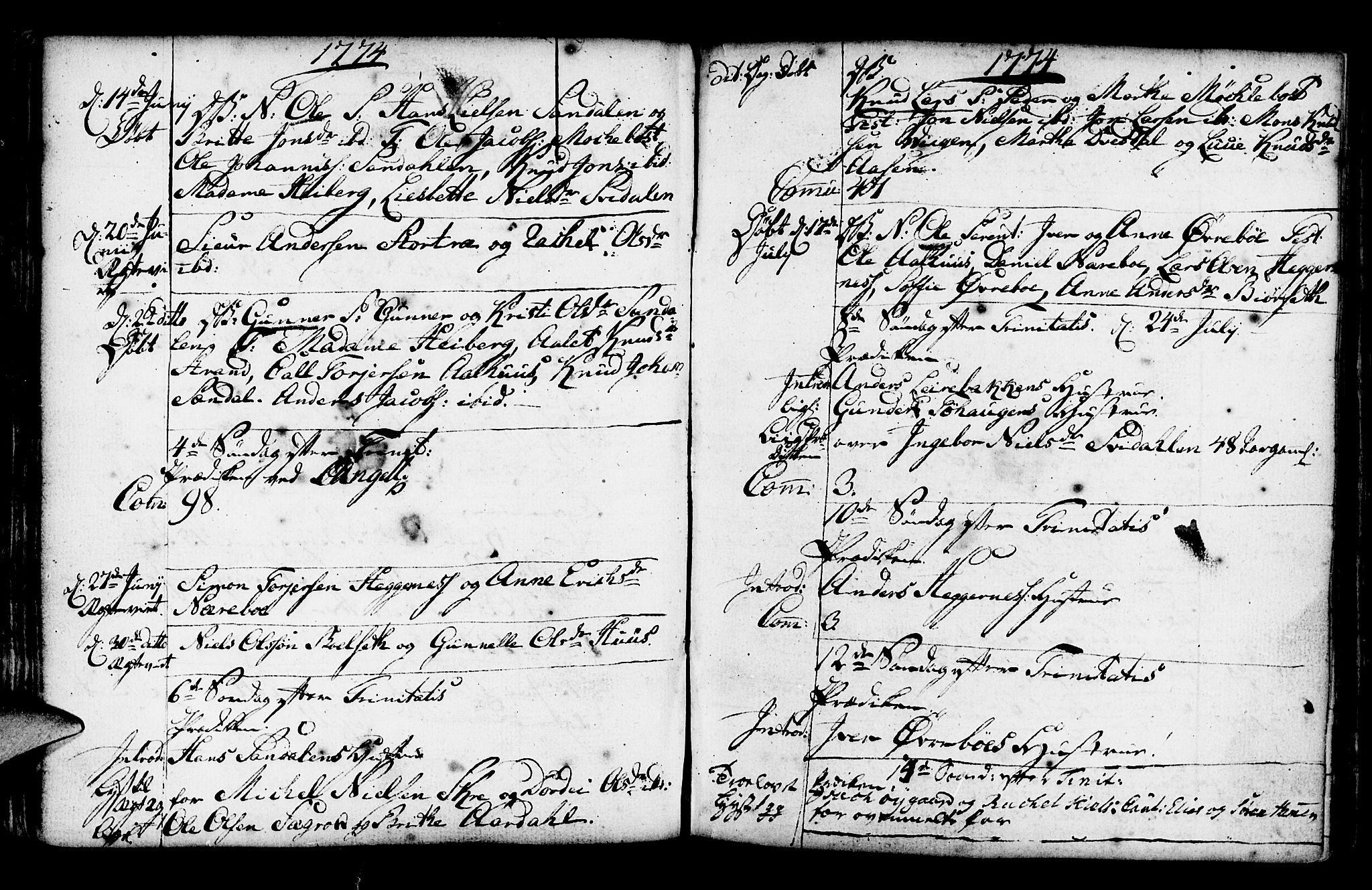 Jølster sokneprestembete, SAB/A-80701/H/Haa/Haaa/L0003: Parish register (official) no. A 3, 1748-1789, p. 145
