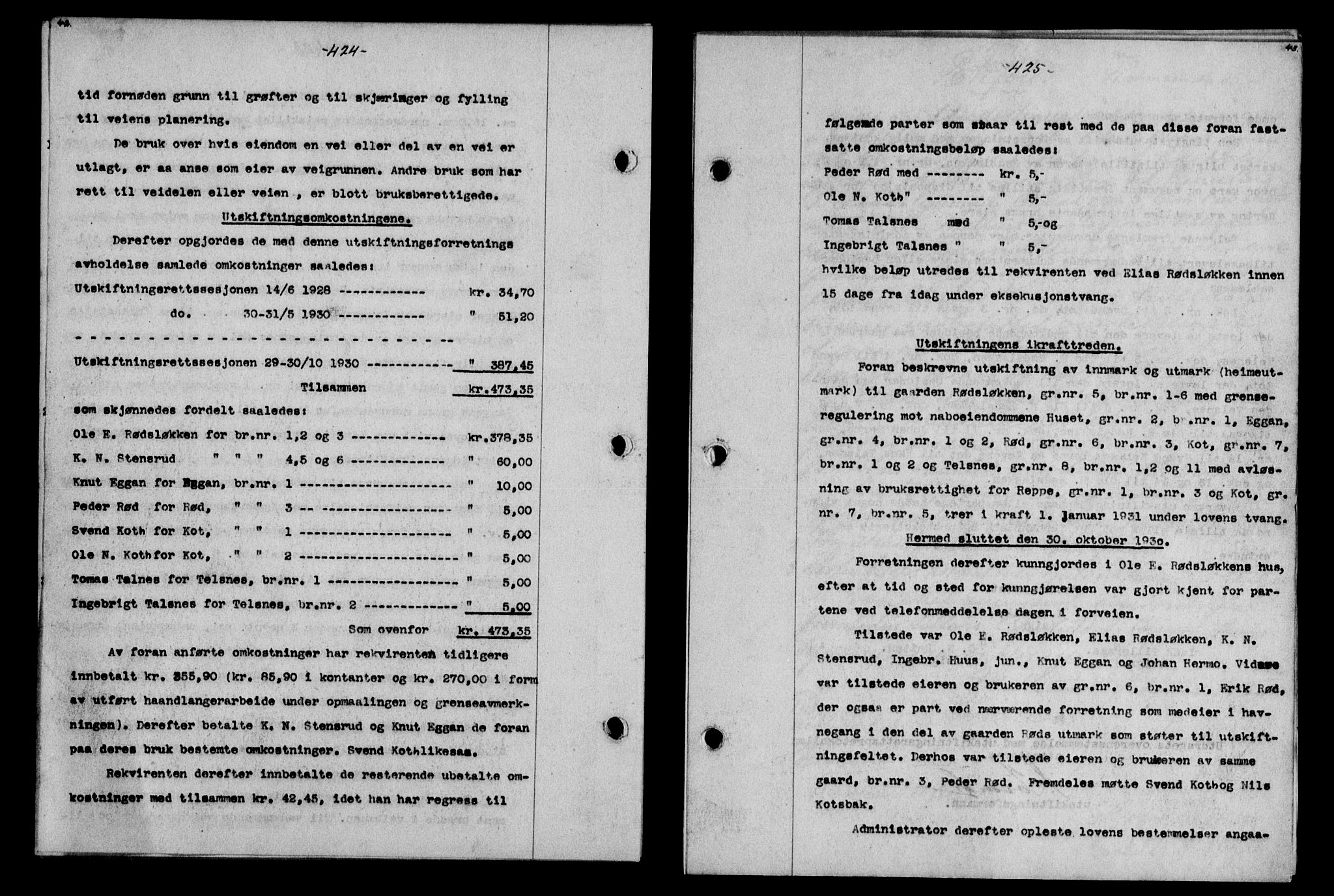 Gauldal sorenskriveri, SAT/A-0014/1/2/2C/L0041: Mortgage book no. 42-43, 1930-1931, Deed date: 06.02.1931