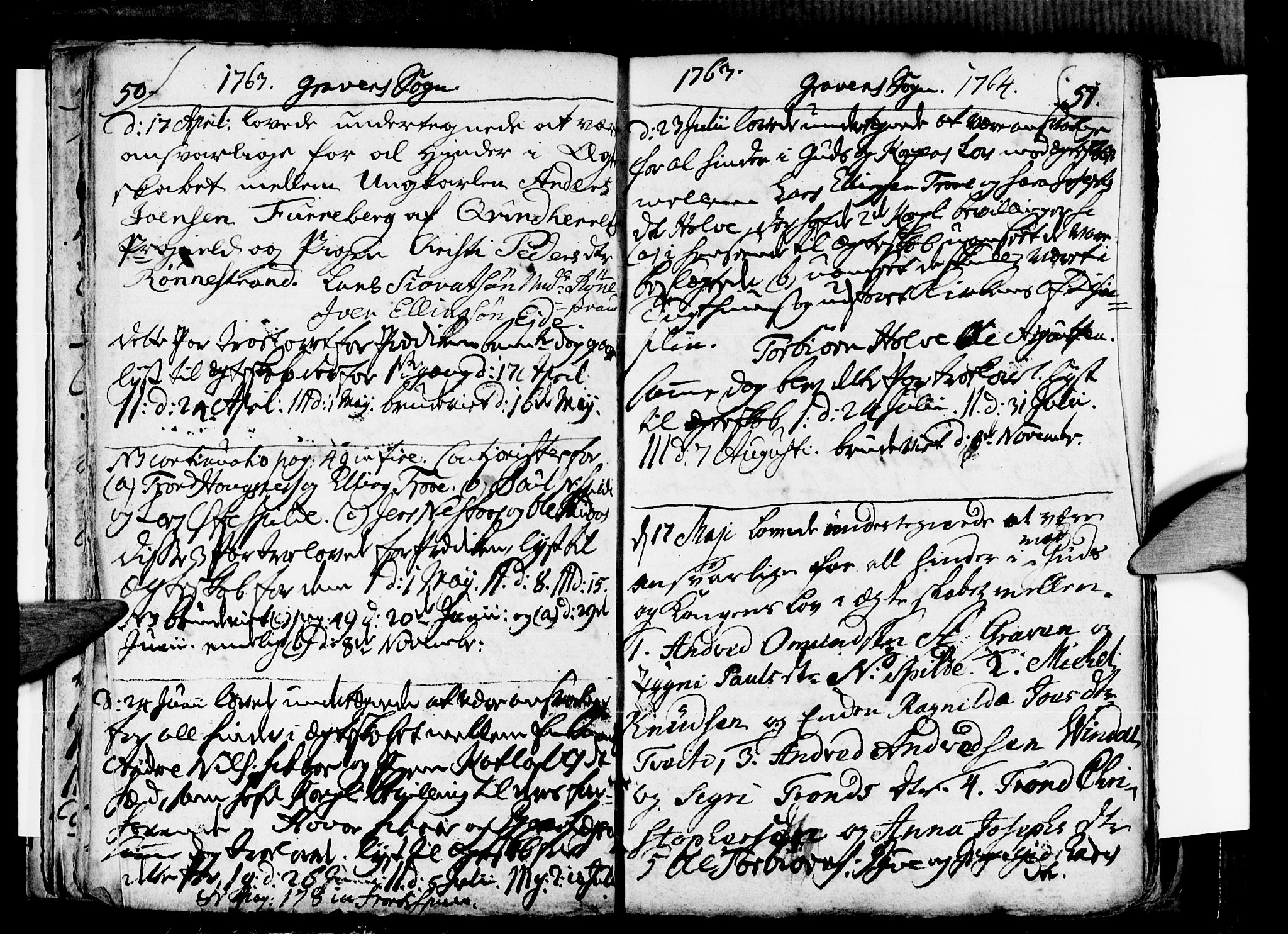 Ulvik sokneprestembete, SAB/A-78801/H/Haa: Parish register (official) no. A 9, 1743-1792, p. 50-51