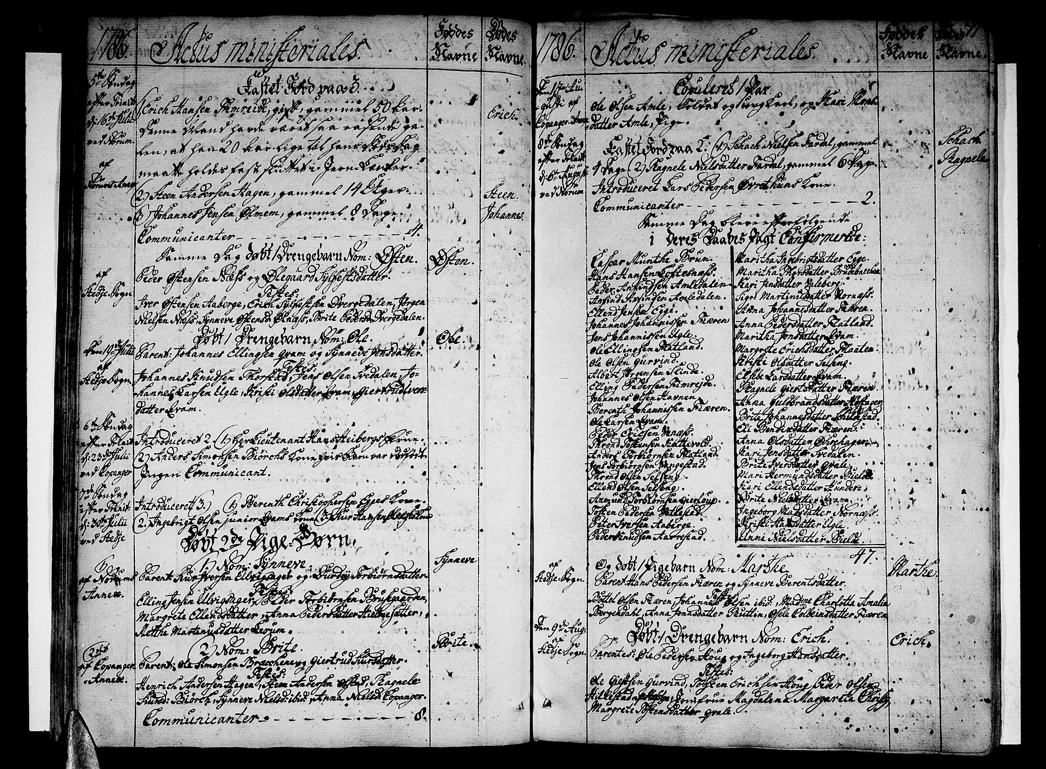 Sogndal sokneprestembete, SAB/A-81301/H/Haa/Haaa/L0007: Parish register (official) no. A 7, 1782-1795, p. 71