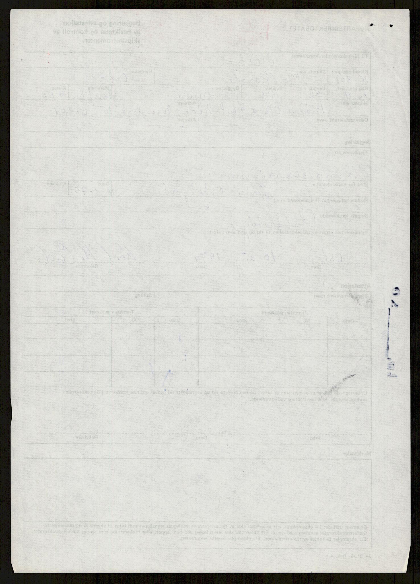 Sjøfartsdirektoratet med forløpere, generelt arkiv, AV/RA-S-1407/D/Du/Duc/L0641/0004: Skipskontrollen - Forskrifter    / Utleiebåter (2 mapper), 1977-1989, p. 553