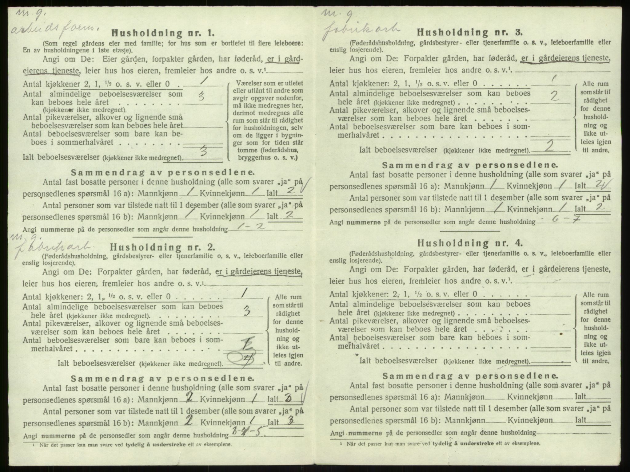 SAB, 1920 census for Åsane, 1920, p. 315