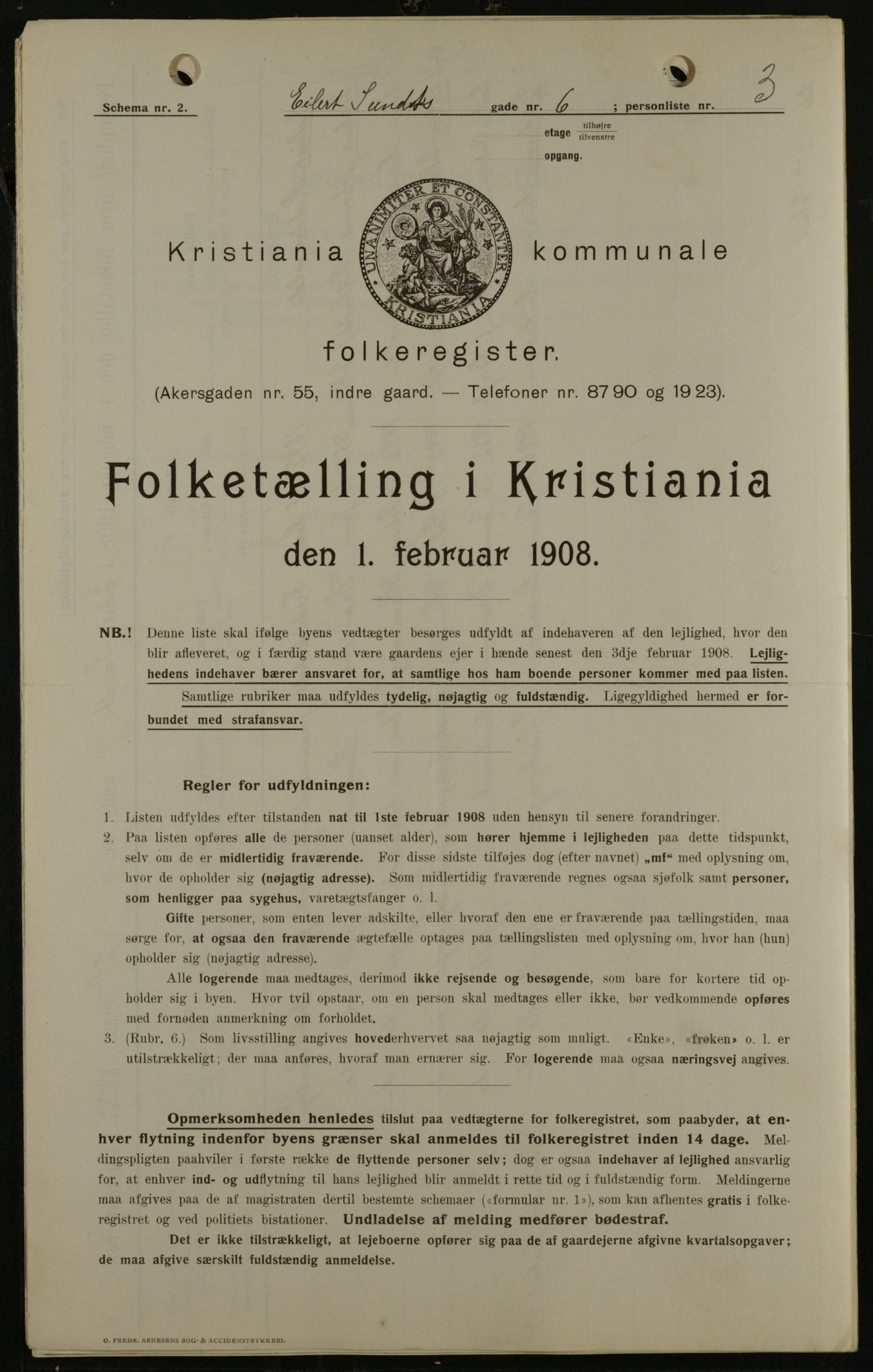 OBA, Municipal Census 1908 for Kristiania, 1908, p. 17362