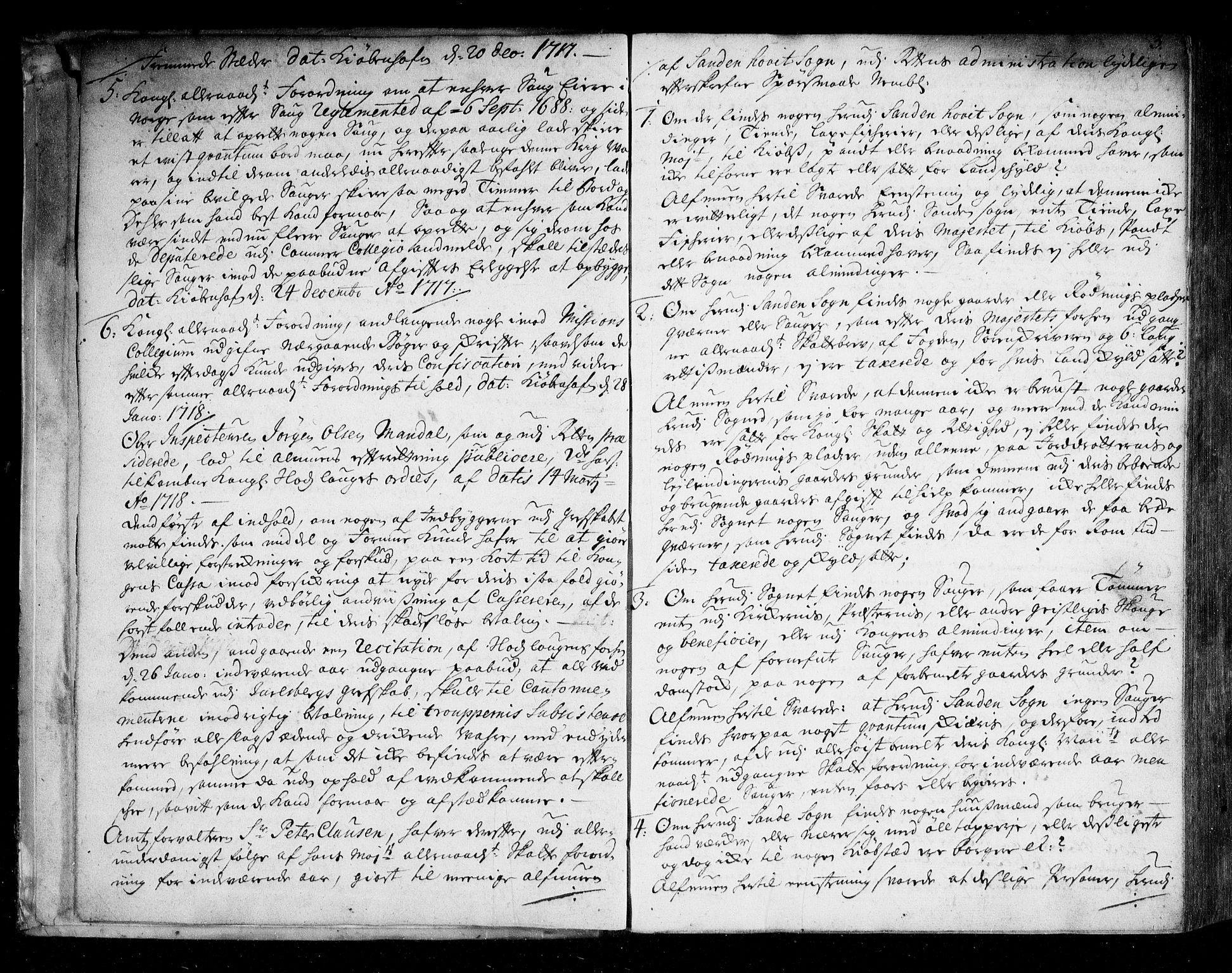 Nordre Jarlsberg sorenskriveri, AV/SAKO-A-80/F/Fa/Faa/L0015: Tingbok, 1718-1720, p. 3