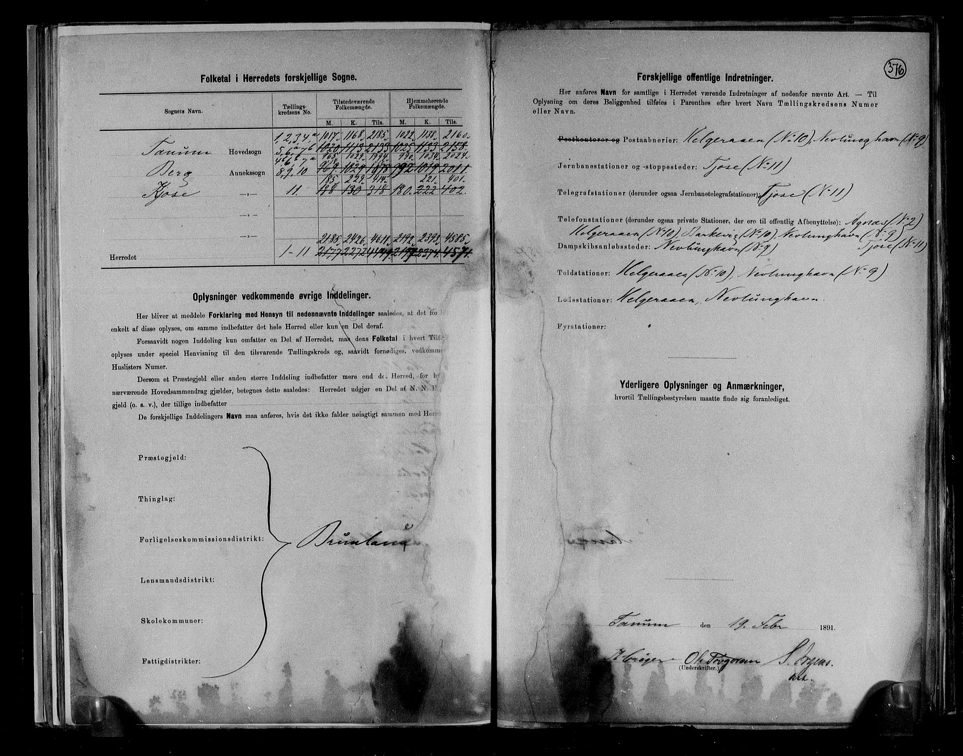 RA, 1891 census for 0726 Brunlanes, 1891, p. 3