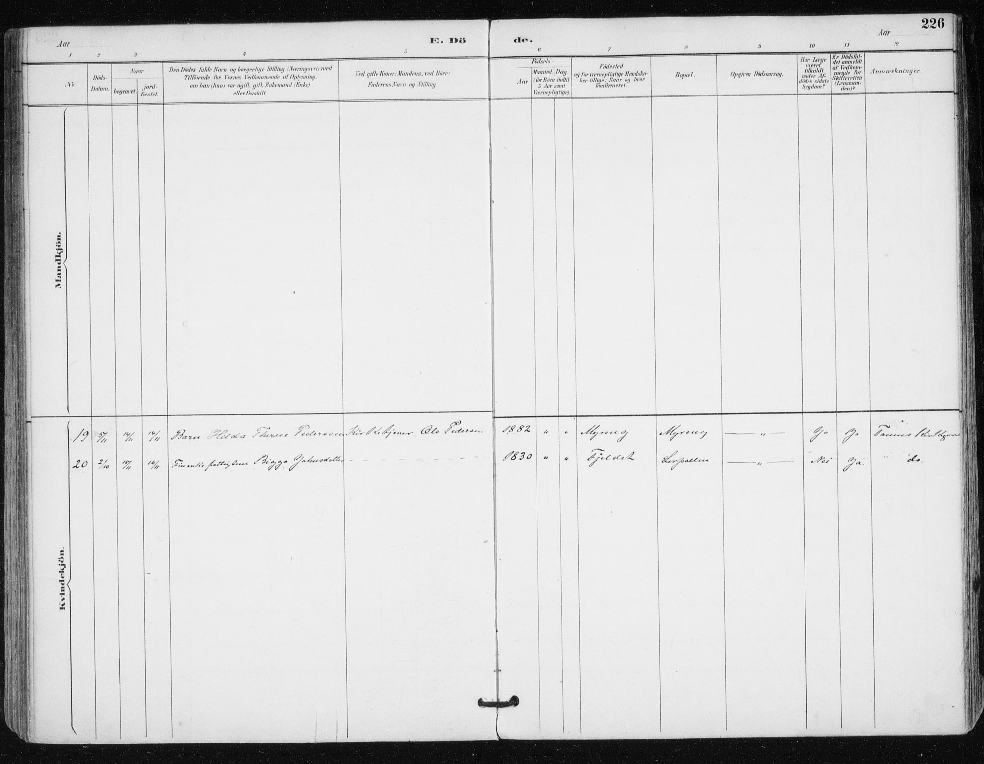 Tana sokneprestkontor, AV/SATØ-S-1334/H/Ha/L0005kirke: Parish register (official) no. 5, 1891-1903, p. 226