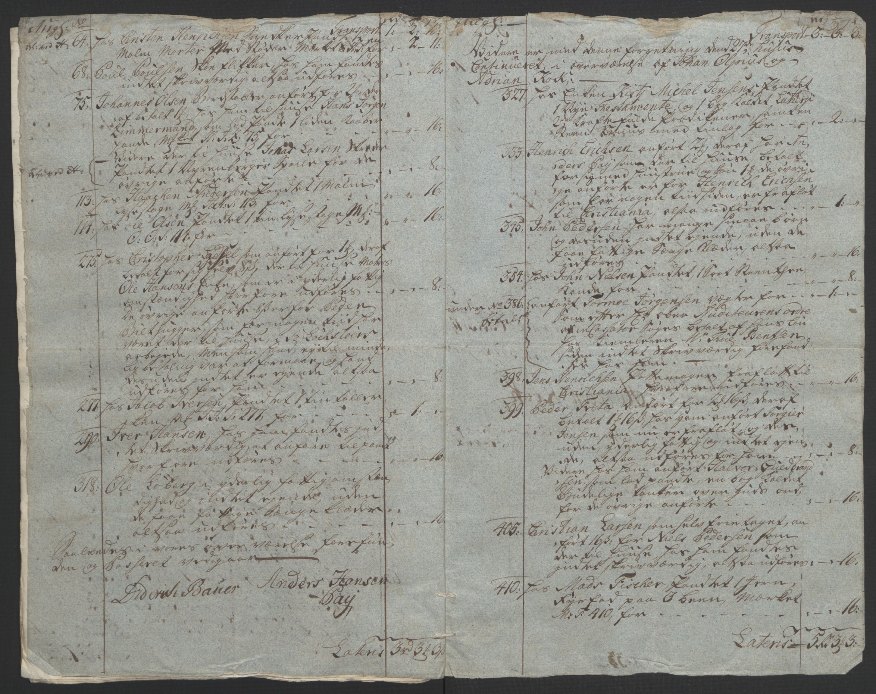 Rentekammeret inntil 1814, Reviderte regnskaper, Byregnskaper, AV/RA-EA-4066/R/Rf/L0119/0001: [F2] Kontribusjonsregnskap / Ekstraskatt, 1762-1767, p. 343