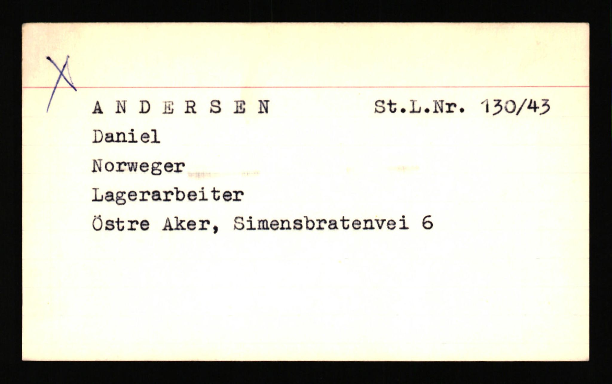 SS- und Polizeigericht Nord (IX), AV/RA-RAFA-3182/0001/C/Ca/L0001: kartotekkort for personer alfabetisk på etternavn: A-C, 1940-1945, p. 110