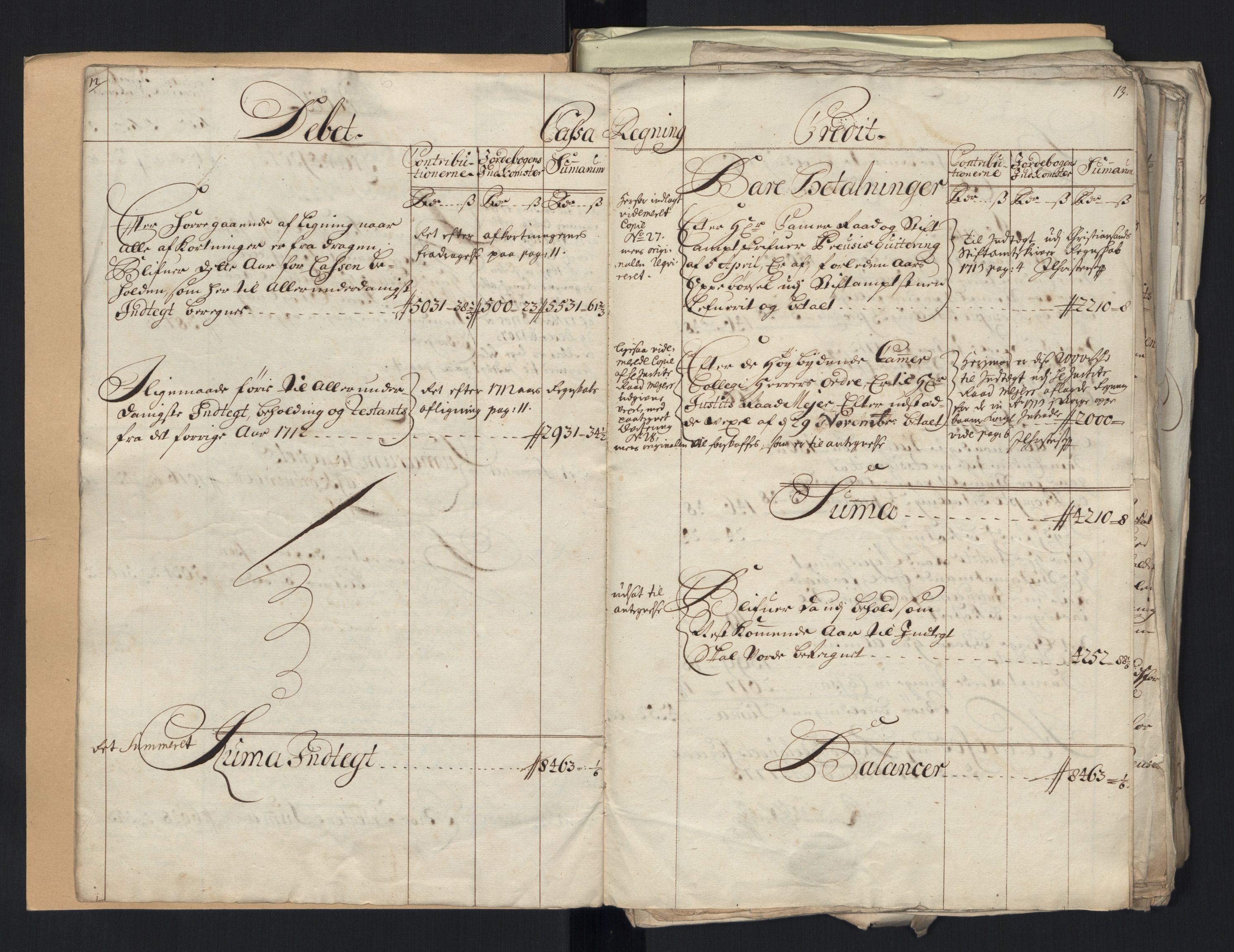 Rentekammeret inntil 1814, Reviderte regnskaper, Fogderegnskap, AV/RA-EA-4092/R40/L2450: Fogderegnskap Råbyggelag, 1712-1713, p. 260