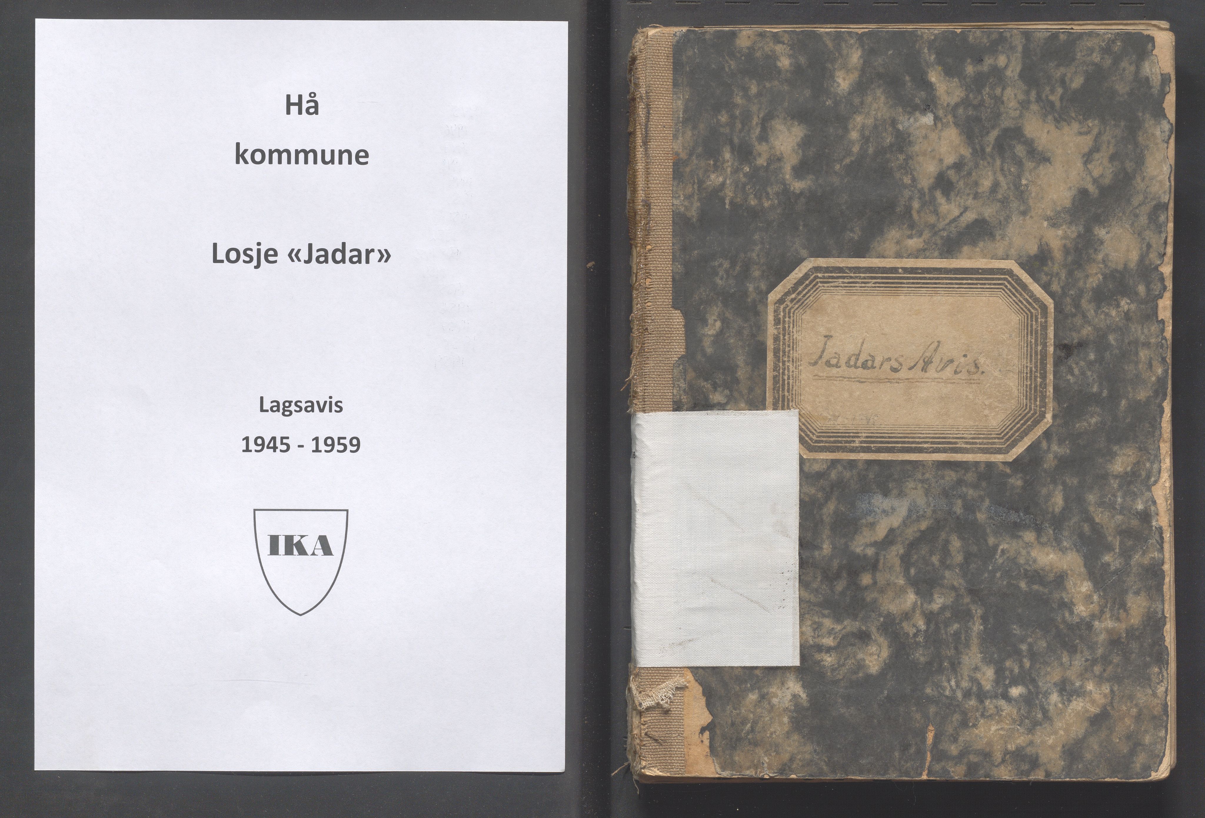 Hå kommune - PA 012 Losje "Jadar" nr. 226, IKAR/K-102219/F/L0003: Jadars avis, 1945-1959, p. 1