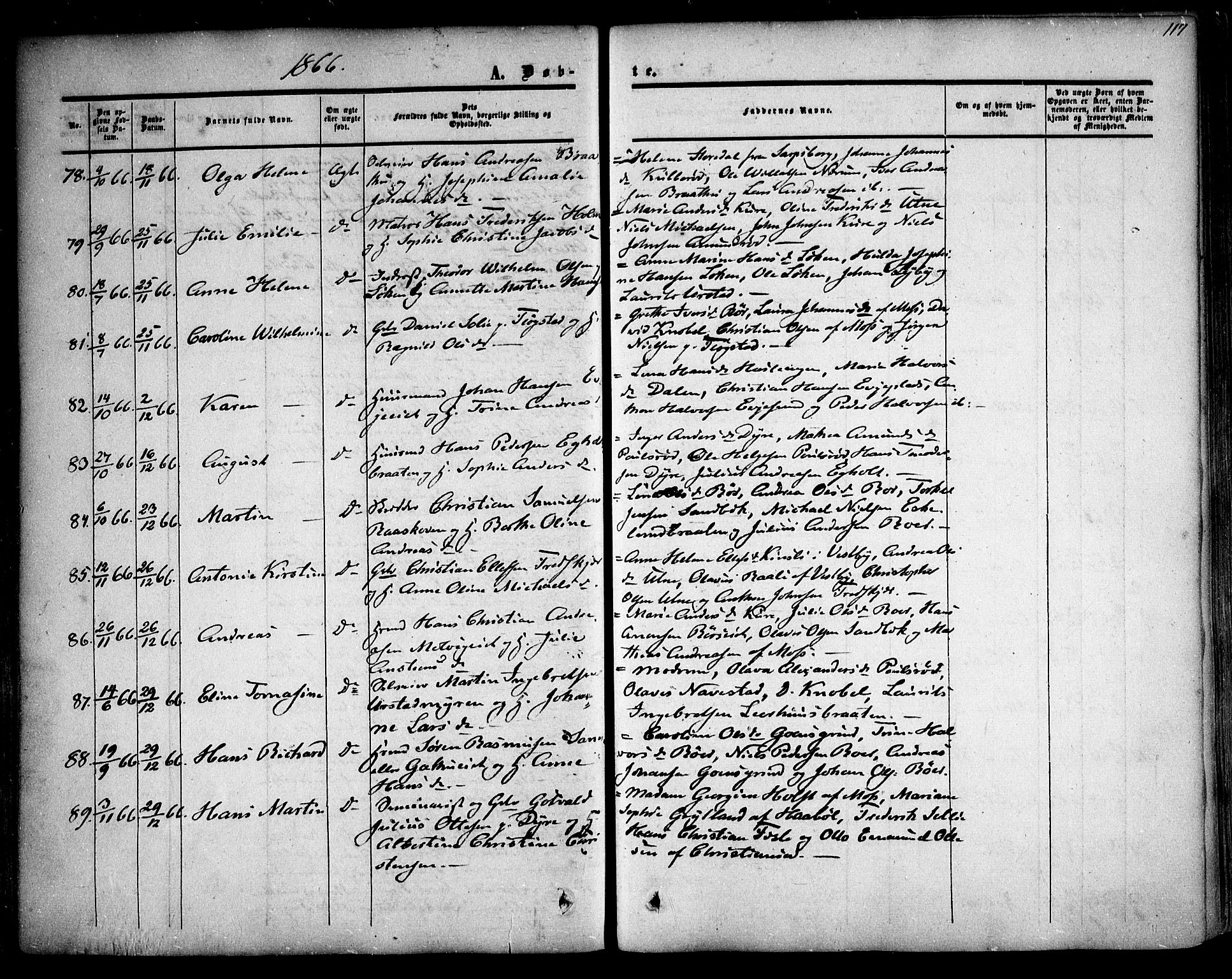 Rygge prestekontor Kirkebøker, AV/SAO-A-10084b/F/Fa/L0005: Parish register (official) no. 5, 1852-1871, p. 117