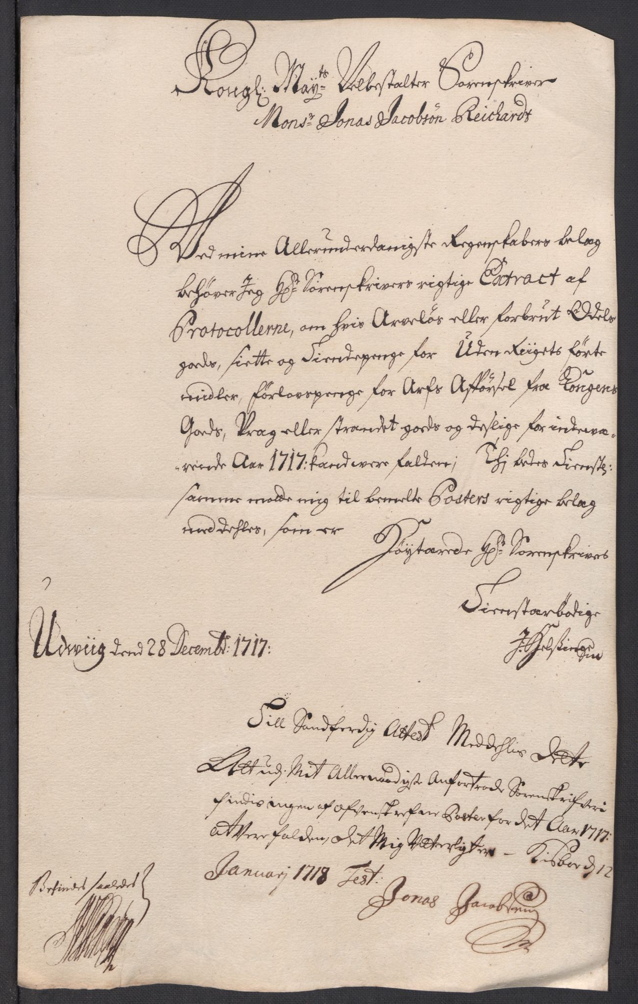 Rentekammeret inntil 1814, Reviderte regnskaper, Fogderegnskap, AV/RA-EA-4092/R63/L4325: Fogderegnskap Inderøy, 1717, p. 236