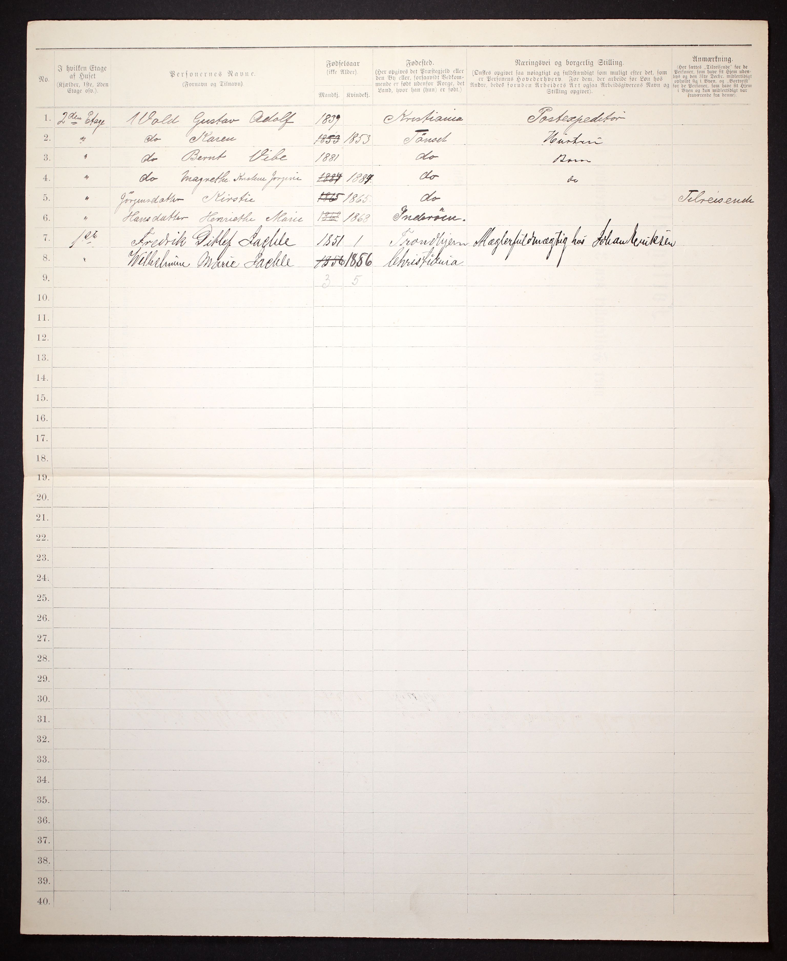 SAT, 1885 census for 1601 Trondheim, 1885, p. 927