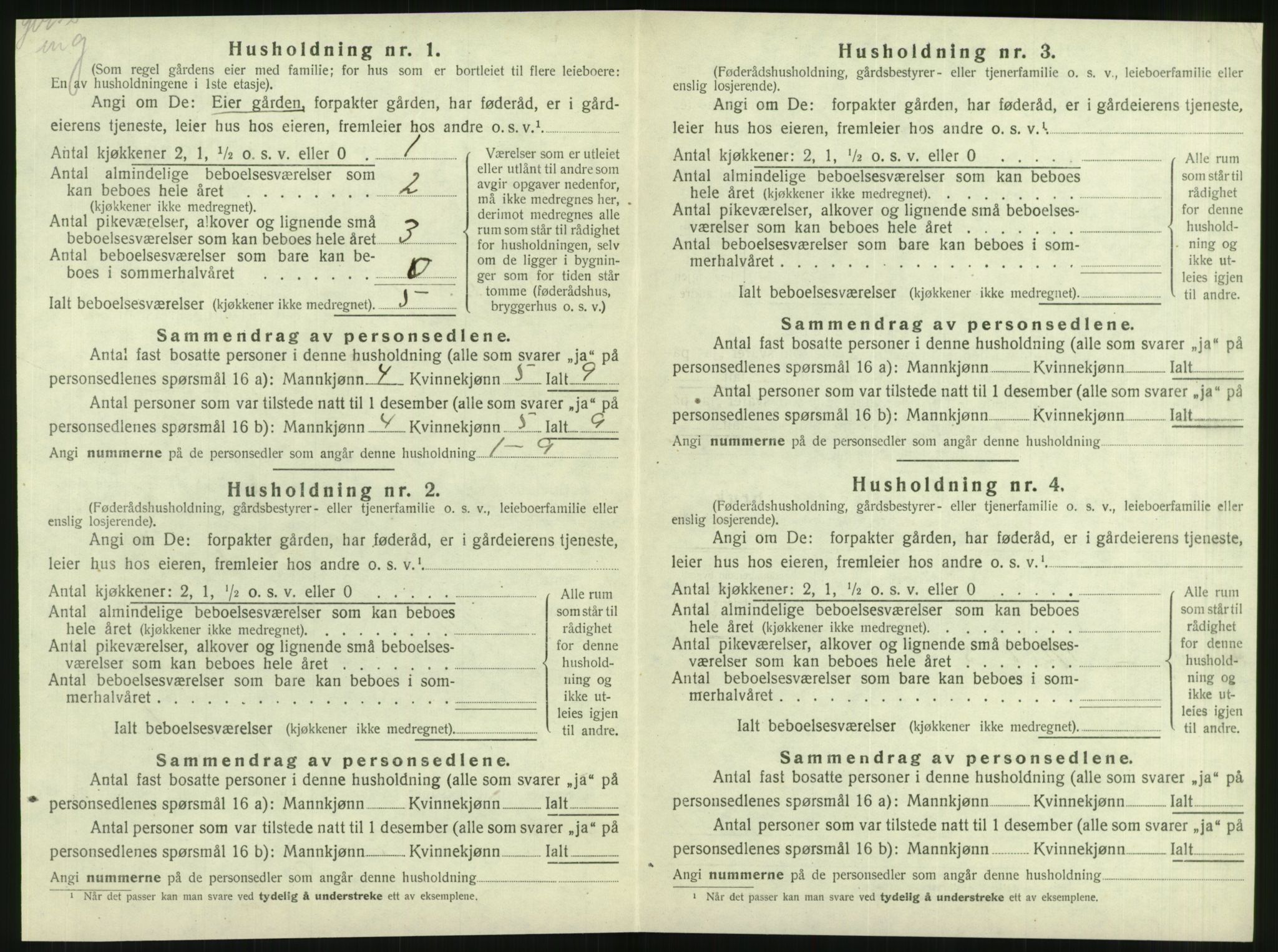 SAT, 1920 census for Brønnøy, 1920, p. 137