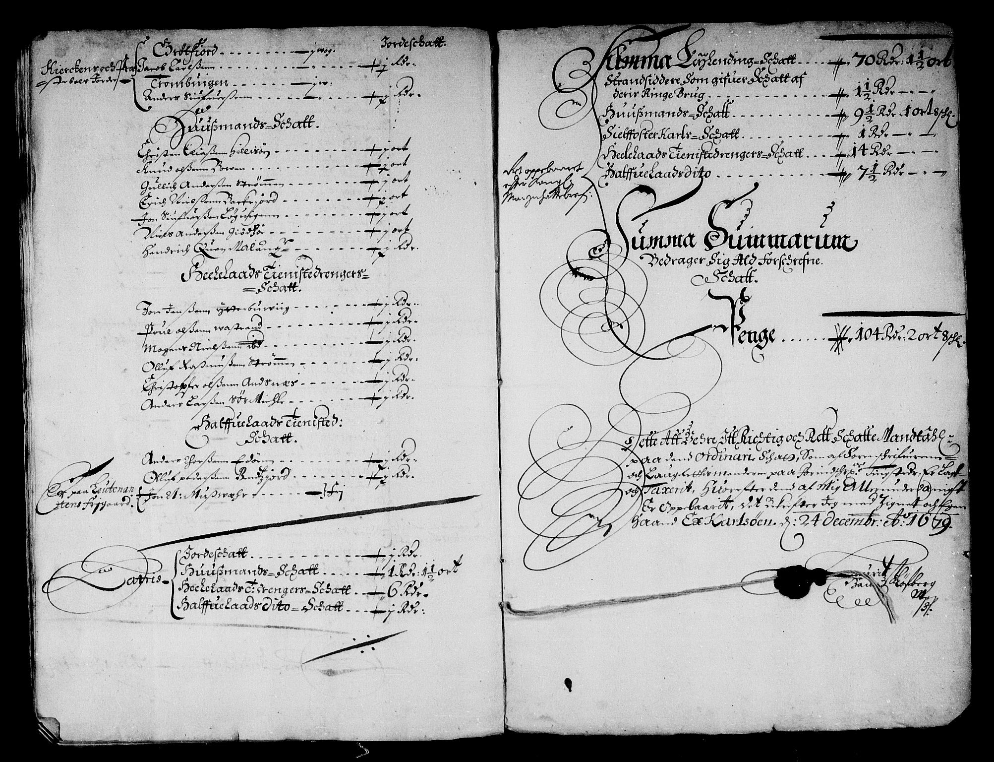 Rentekammeret inntil 1814, Reviderte regnskaper, Stiftamtstueregnskaper, Trondheim stiftamt og Nordland amt, RA/EA-6044/R/Re/L0057: Trondheim stiftamt og Nordland amt, 1677-1679