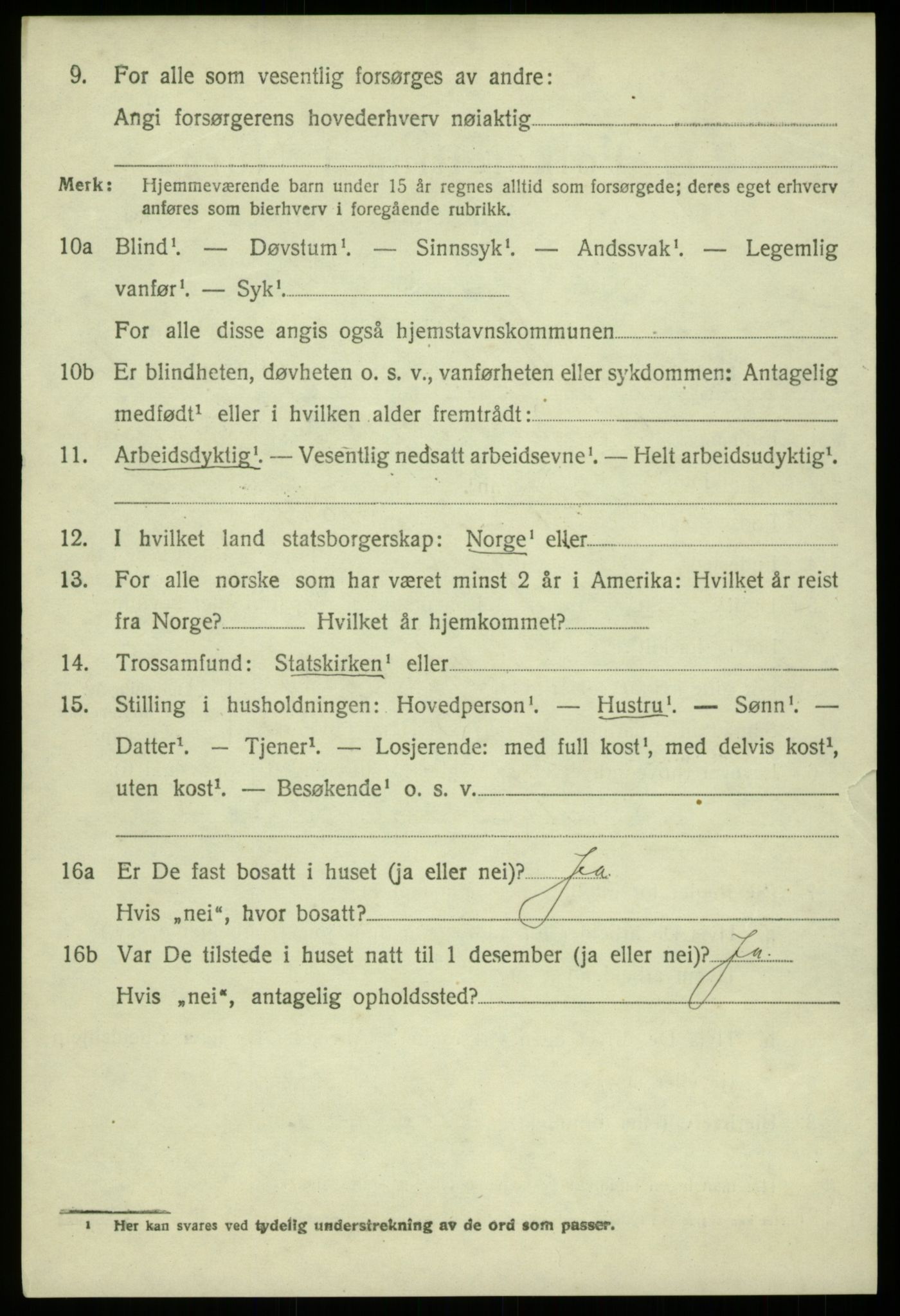 SAB, 1920 census for Fjell, 1920, p. 6777