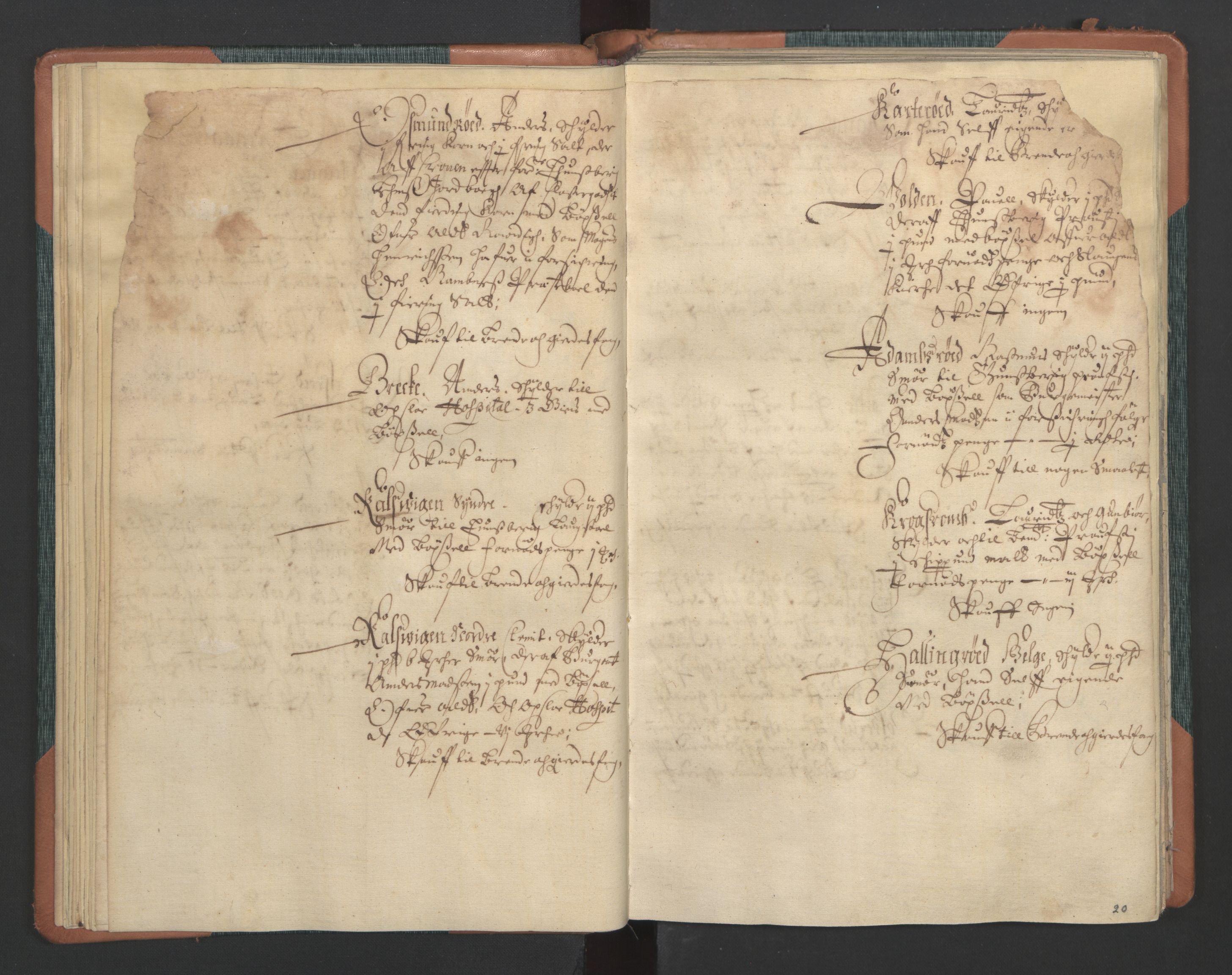 Rentekammeret inntil 1814, Realistisk ordnet avdeling, AV/RA-EA-4070/L/L0011: Tønsberg lagdømme. Alminnelig jordebok for Tønsberg len - Slagen og Arendal skipreider., 1661, p. 19b-20a