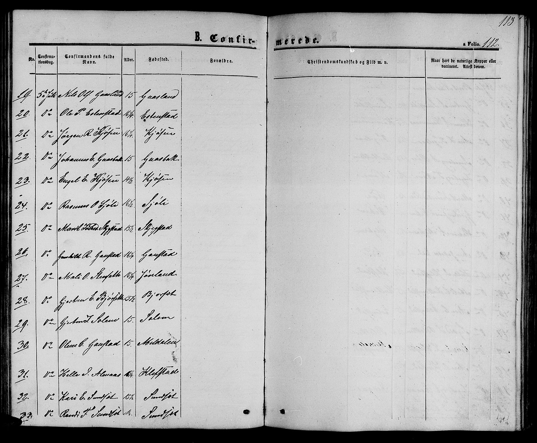 Ministerialprotokoller, klokkerbøker og fødselsregistre - Sør-Trøndelag, SAT/A-1456/694/L1131: Parish register (copy) no. 694C03, 1858-1886, p. 112