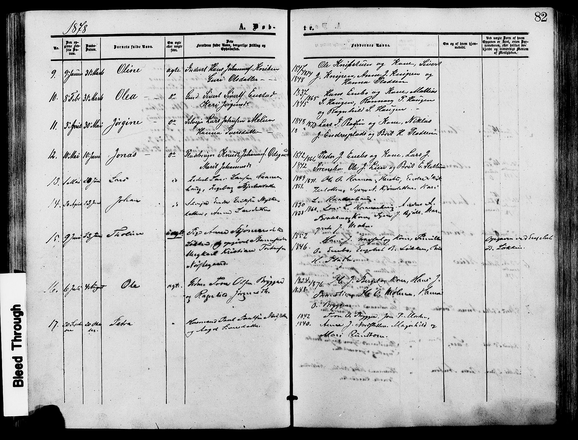 Lesja prestekontor, SAH/PREST-068/H/Ha/Haa/L0009: Parish register (official) no. 9, 1854-1889, p. 82