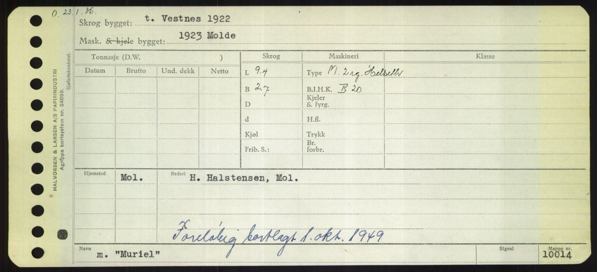 Sjøfartsdirektoratet med forløpere, Skipsmålingen, RA/S-1627/H/Hd/L0025: Fartøy, Min-Mås, p. 393