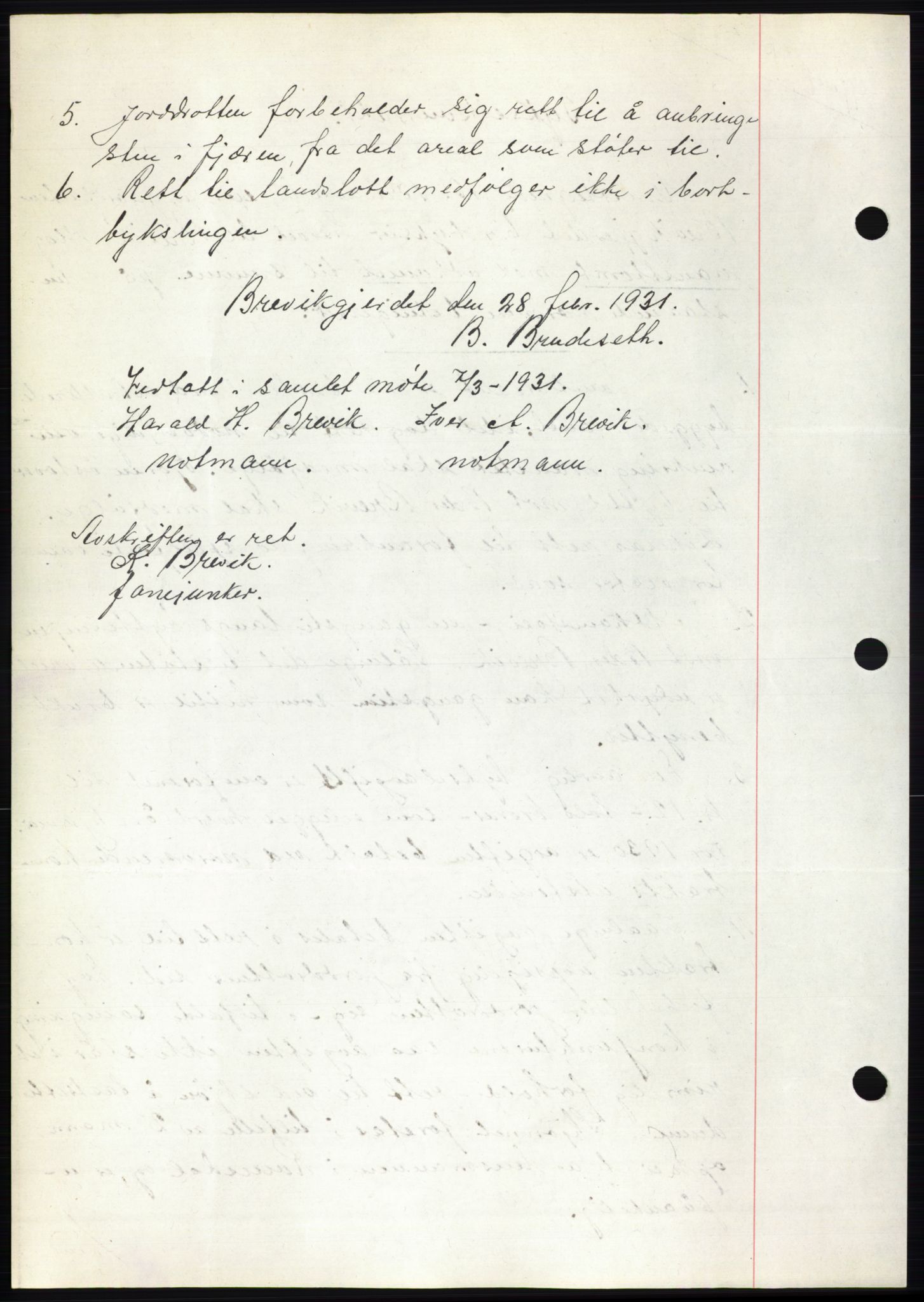 Romsdal sorenskriveri, AV/SAT-A-4149/1/2/2C/L0059: Mortgage book no. 53, 1931-1931, Deed date: 08.04.1931