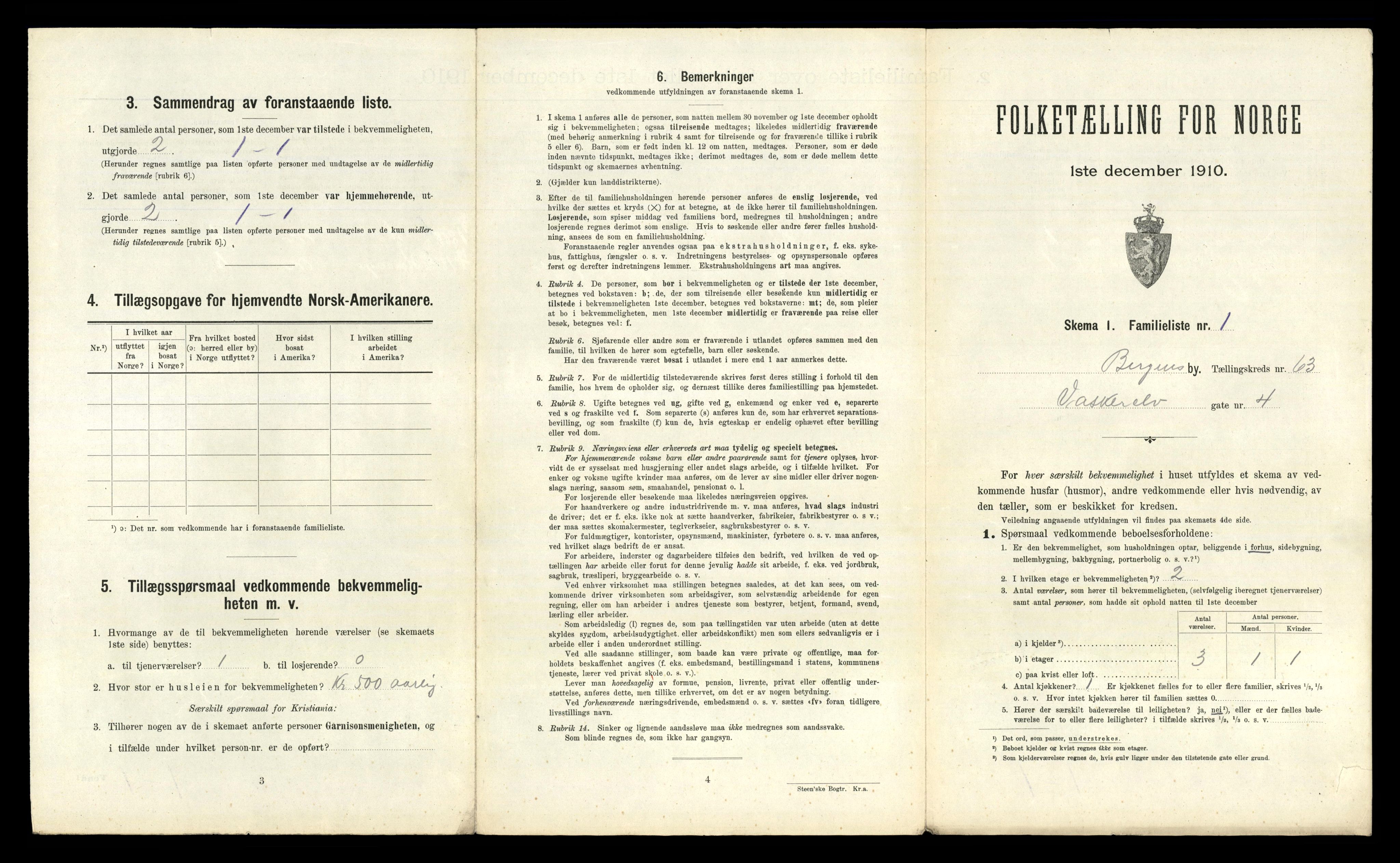 RA, 1910 census for Bergen, 1910, p. 21593