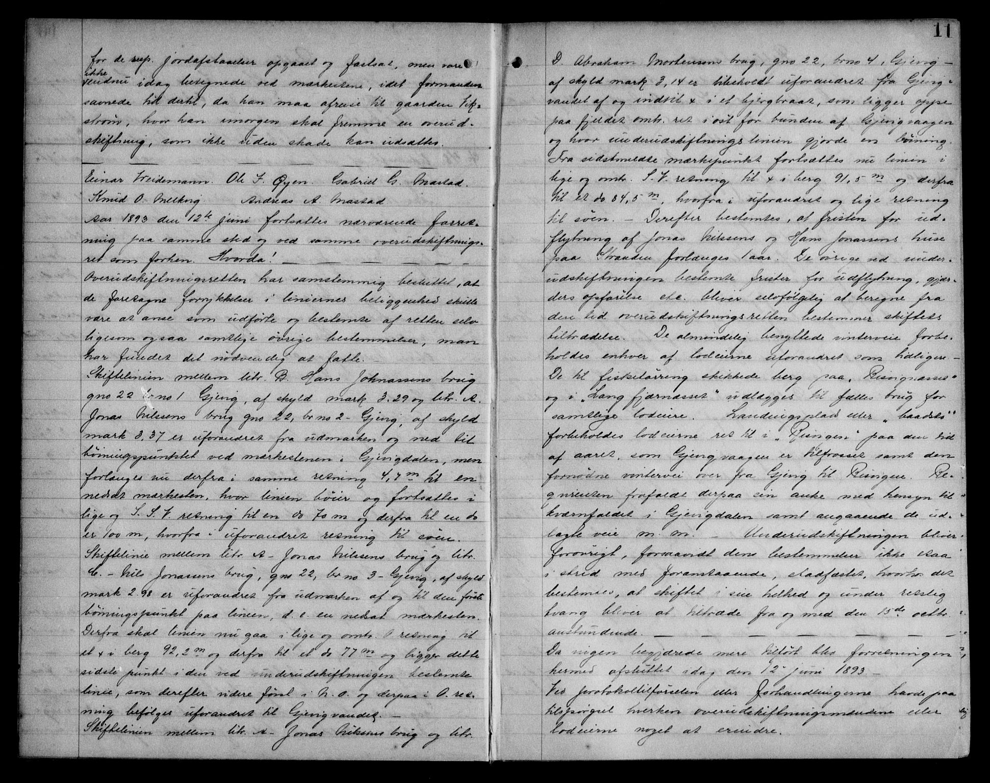 Fosen sorenskriveri, AV/SAT-A-1107/1/2/2C/L0040: Mortgage book no. 31, 1906-1907, p. 11