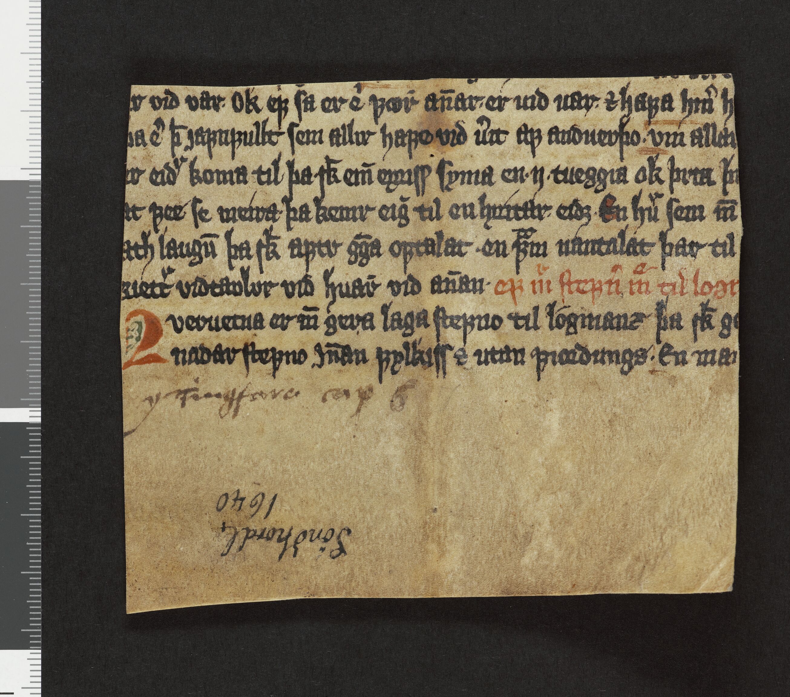 Riksarkivets diplomsamling, RA/EA-5965/F26/L0002: Norrøne membranfragmenter bestand 2-9 (10), 1100-1536, p. 243