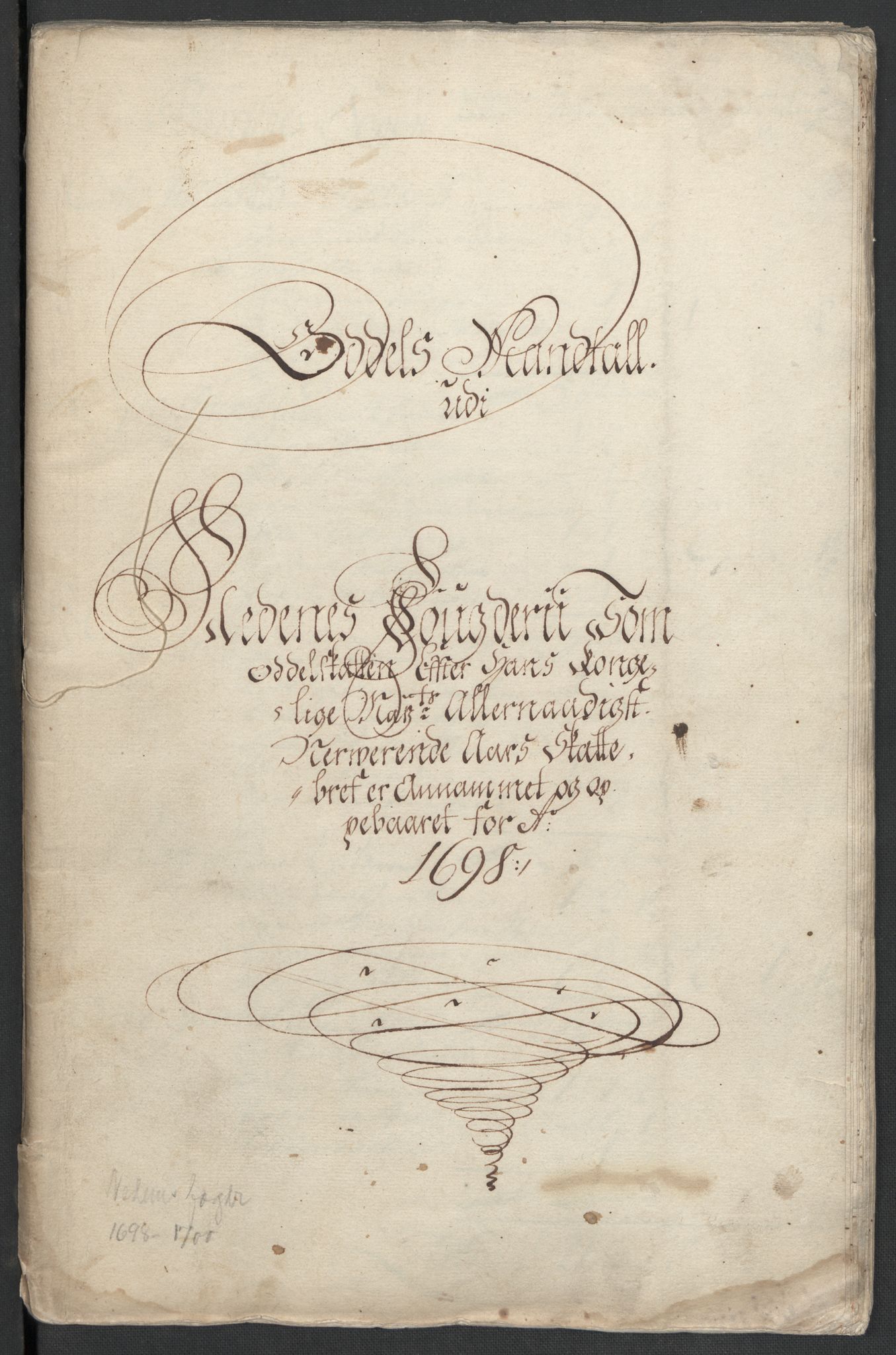 Rentekammeret inntil 1814, Reviderte regnskaper, Fogderegnskap, RA/EA-4092/R39/L2314: Fogderegnskap Nedenes, 1698-1699, p. 82