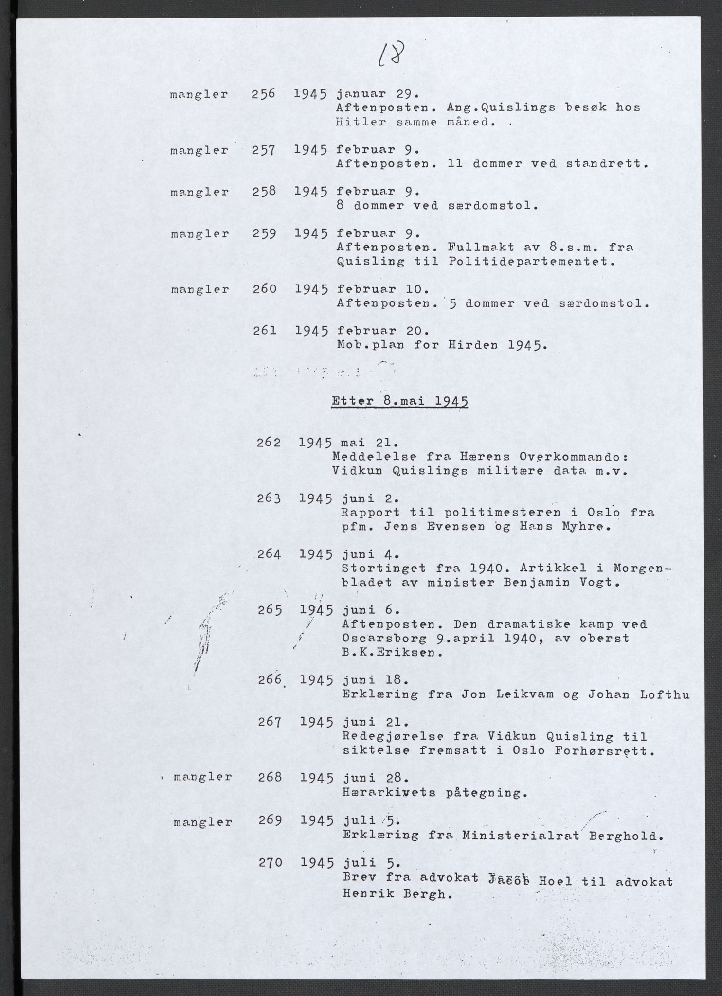 Landssvikarkivet, Oslo politikammer, RA/S-3138-01/D/Da/L0003: Dnr. 29, 1945, p. 21