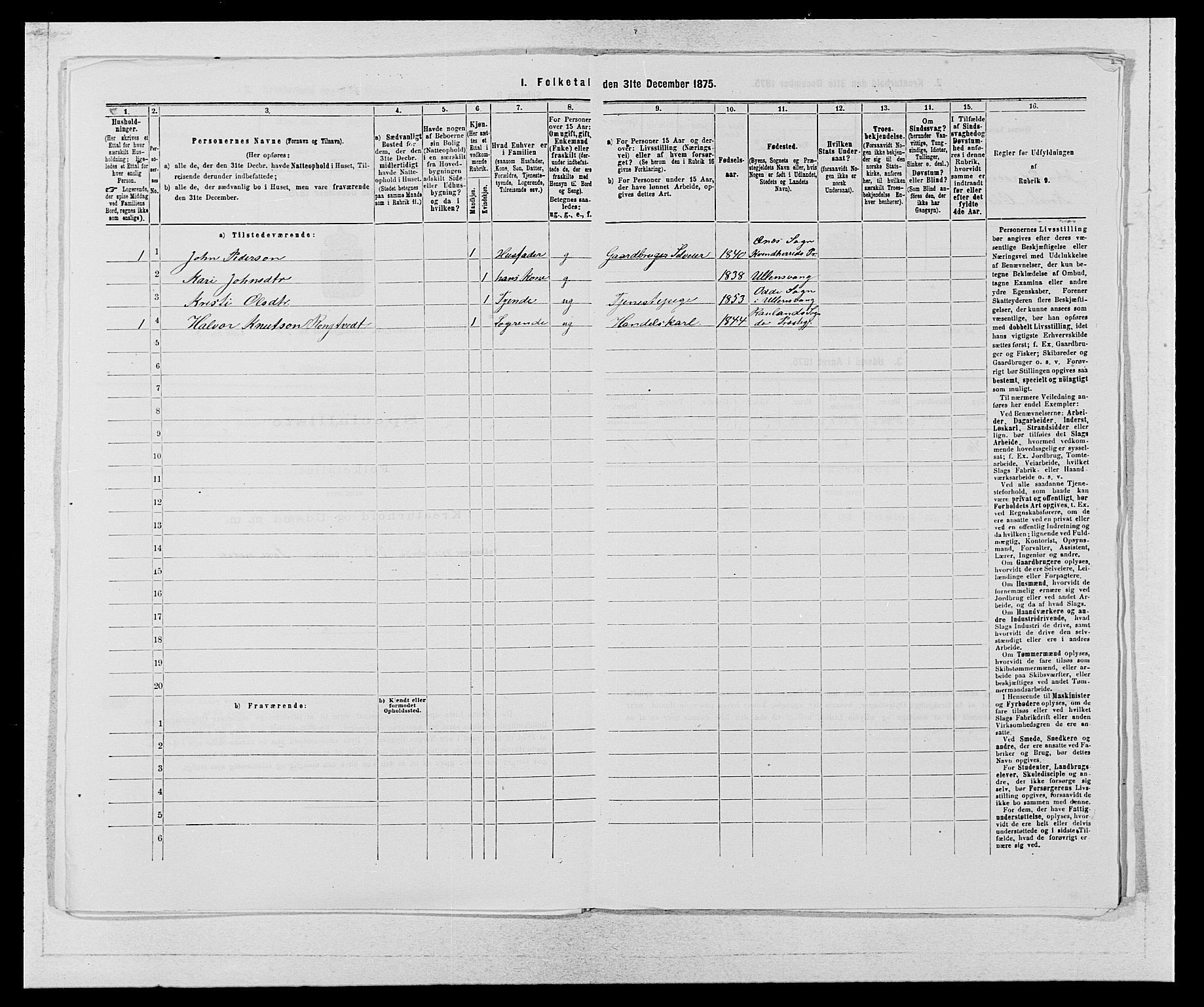 SAB, 1875 census for 1230P Ullensvang, 1875, p. 1874