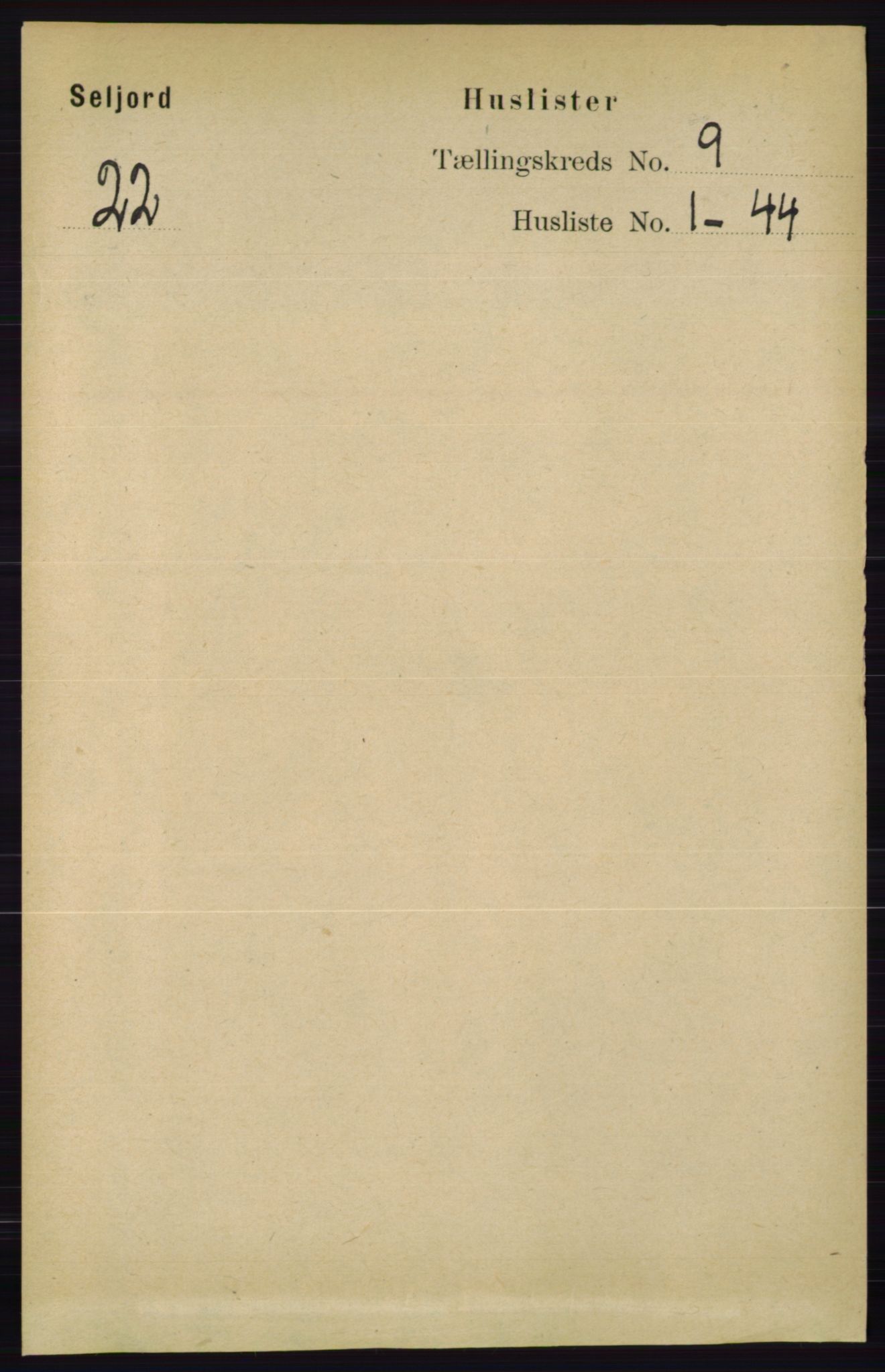 RA, 1891 census for 0828 Seljord, 1891, p. 3124