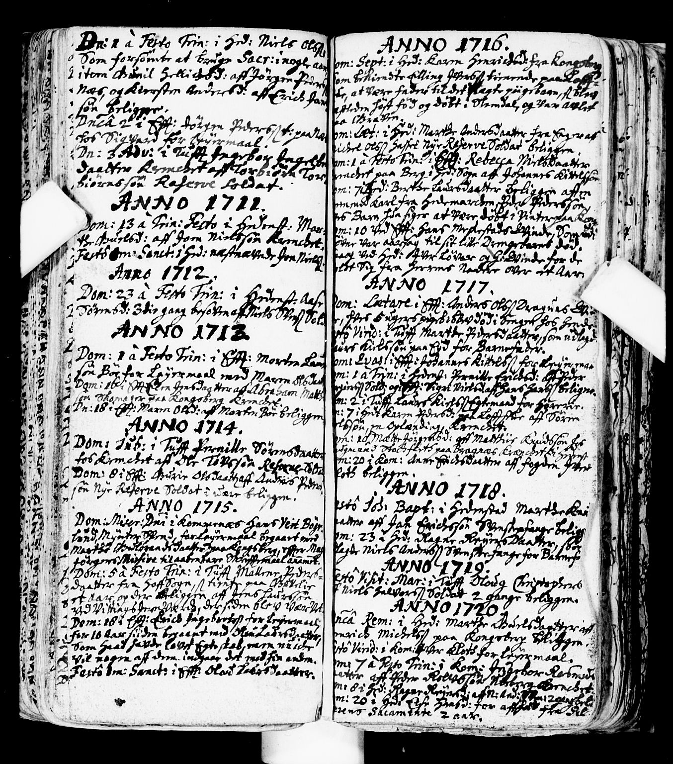 Sandsvær kirkebøker, AV/SAKO-A-244/F/Fa/L0001: Parish register (official) no. I 1, 1665-1725, p. 164