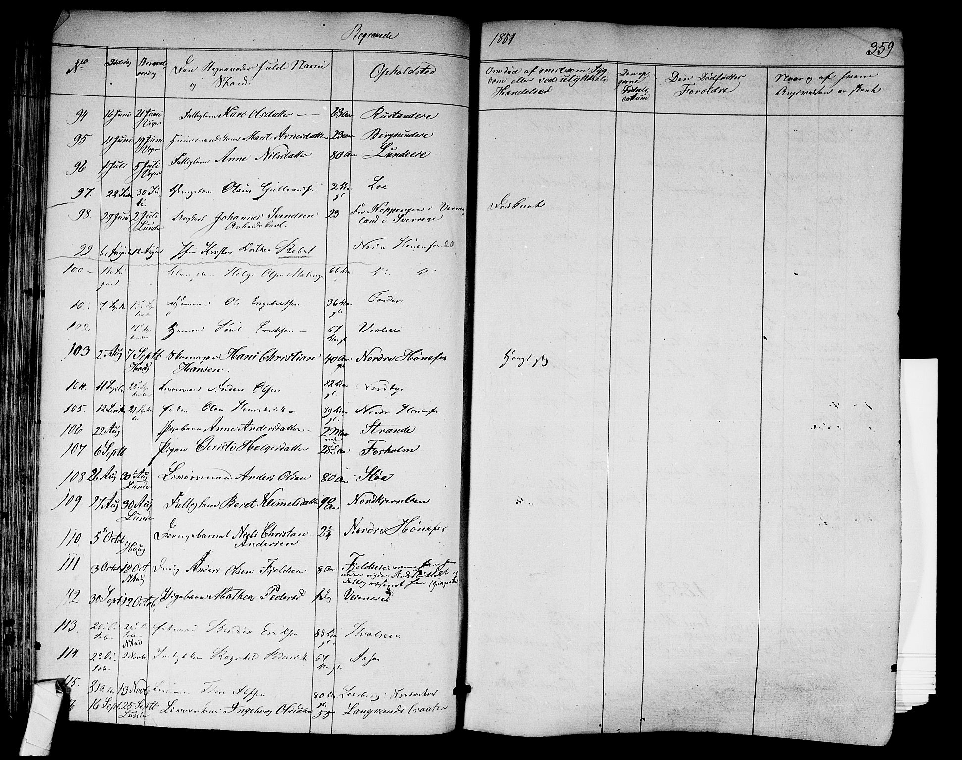 Norderhov kirkebøker, AV/SAKO-A-237/F/Fa/L0011: Parish register (official) no. 11, 1847-1856, p. 359